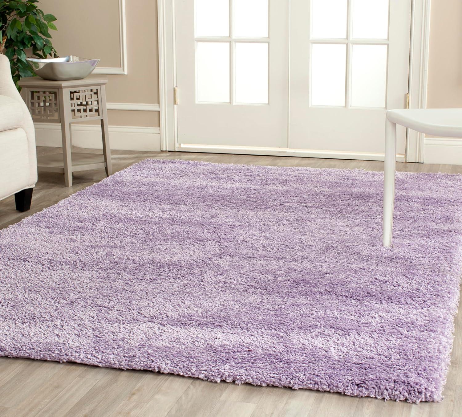 image:imageSAFAVIEH California Shag Collection Area Rug 53 x 76 Beige NonShedding amp Easy to Clean Ultra Plush Thick Pile Ideal for Living Room Bedroom Dining Space SG1511313Lilac