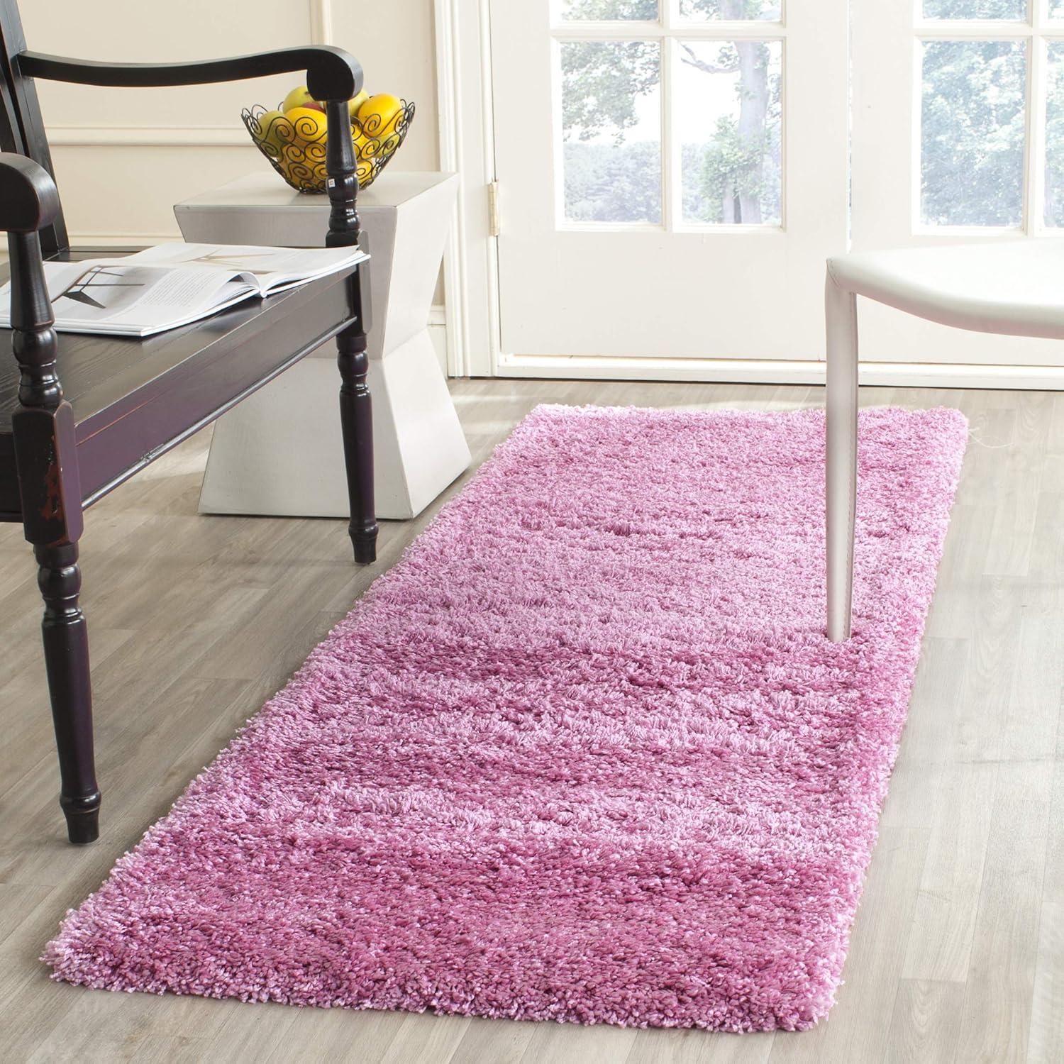 image:imageSAFAVIEH California Shag Collection Area Rug 53 x 76 Beige NonShedding amp Easy to Clean Ultra Plush Thick Pile Ideal for Living Room Bedroom Dining Space SG1511313Pink