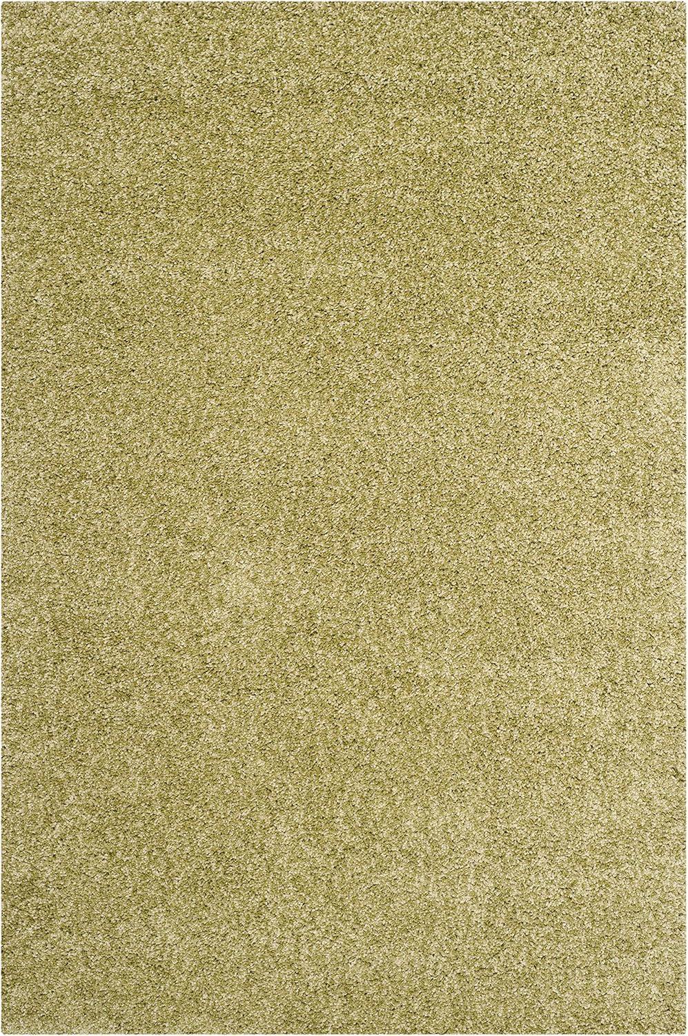 image:imageSAFAVIEH California Shag Collection Area Rug 53 x 76 Beige NonShedding amp Easy to Clean Ultra Plush Thick Pile Ideal for Living Room Bedroom Dining Space SG1511313Green