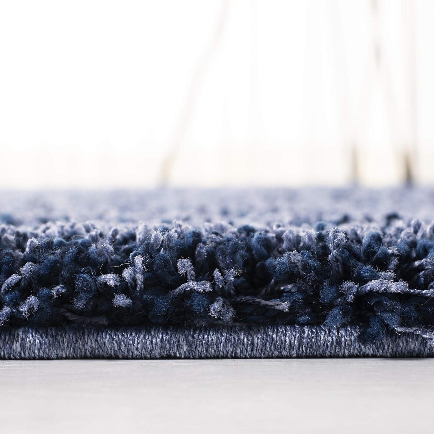 image:imageSAFAVIEH California Shag Collection Area Rug 53 x 76 Beige NonShedding amp Easy to Clean Ultra Plush Thick Pile Ideal for Living Room Bedroom Dining Space SG1511313Navy