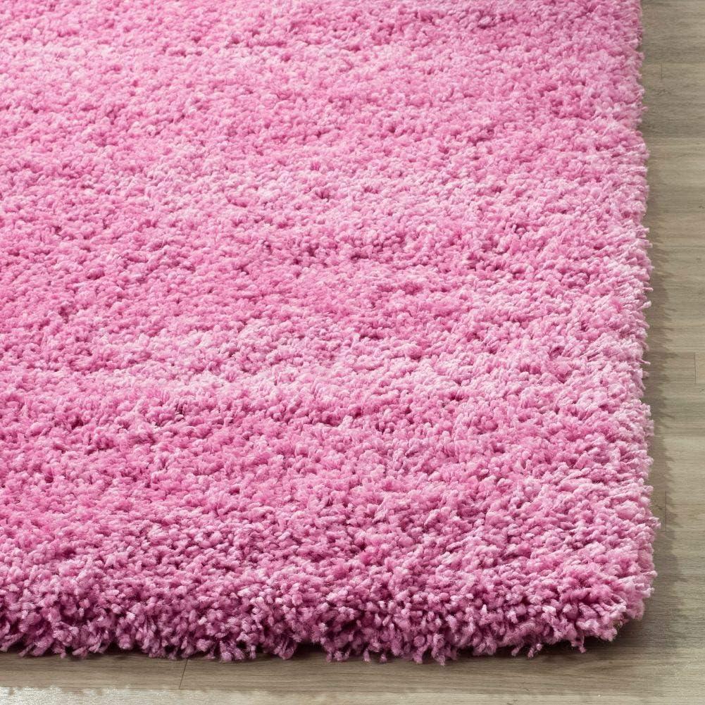 image:imageSAFAVIEH California Shag Collection Area Rug 53 x 76 Beige NonShedding amp Easy to Clean Ultra Plush Thick Pile Ideal for Living Room Bedroom Dining Space SG1511313Pink