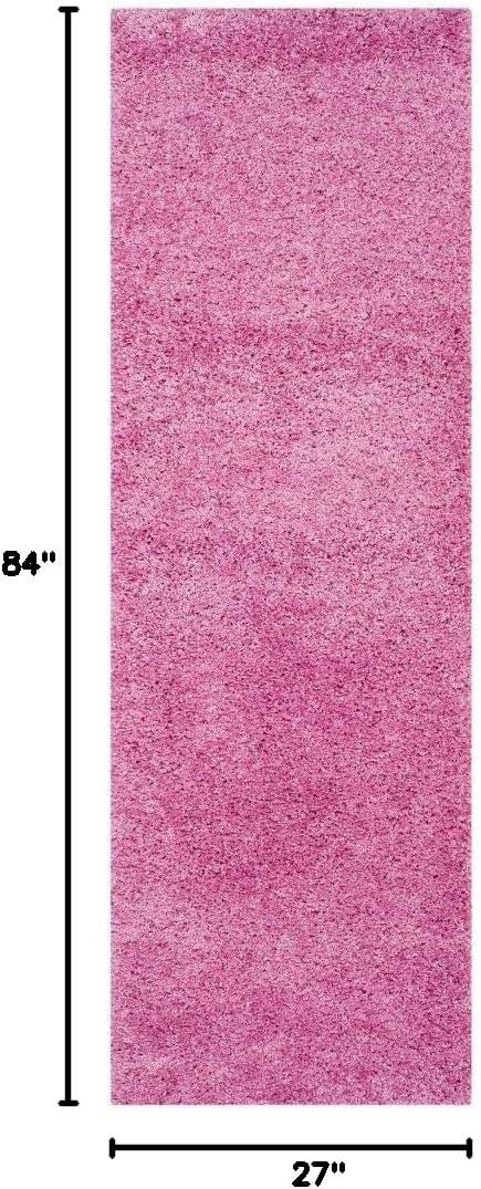 image:imageSAFAVIEH California Shag Collection Area Rug 53 x 76 Beige NonShedding amp Easy to Clean Ultra Plush Thick Pile Ideal for Living Room Bedroom Dining Space SG1511313Pink