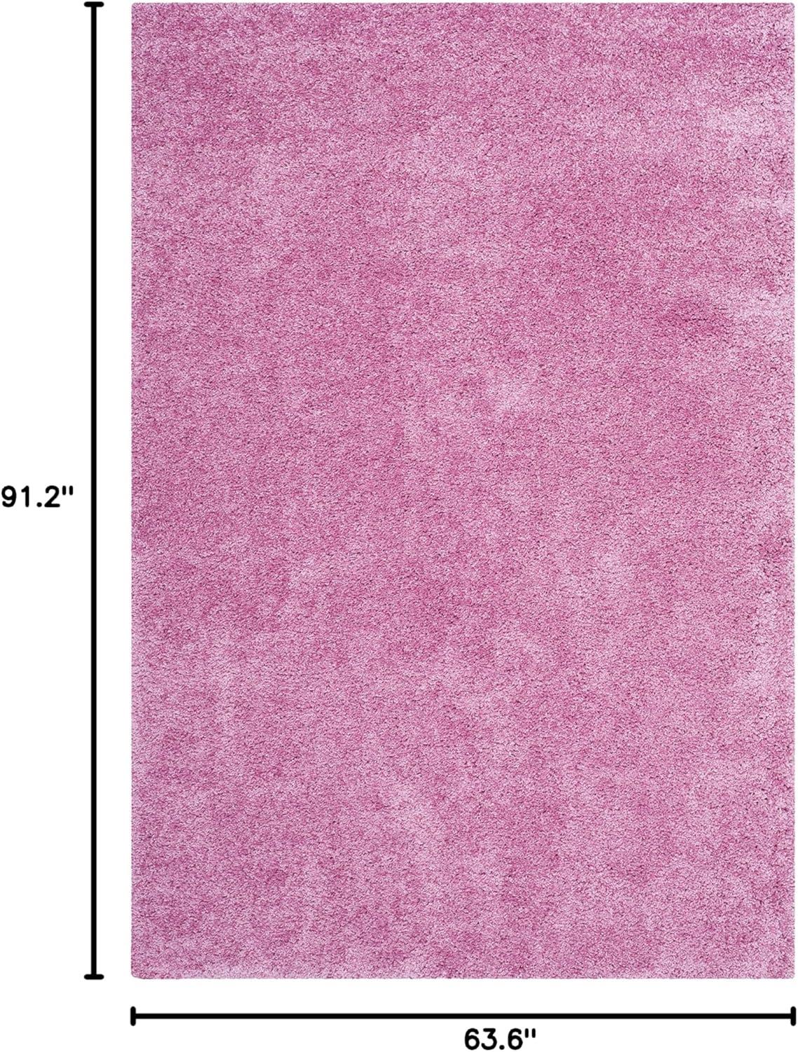 image:imageSAFAVIEH California Shag Collection Area Rug 53 x 76 Beige NonShedding amp Easy to Clean Ultra Plush Thick Pile Ideal for Living Room Bedroom Dining Space SG1511313Pink