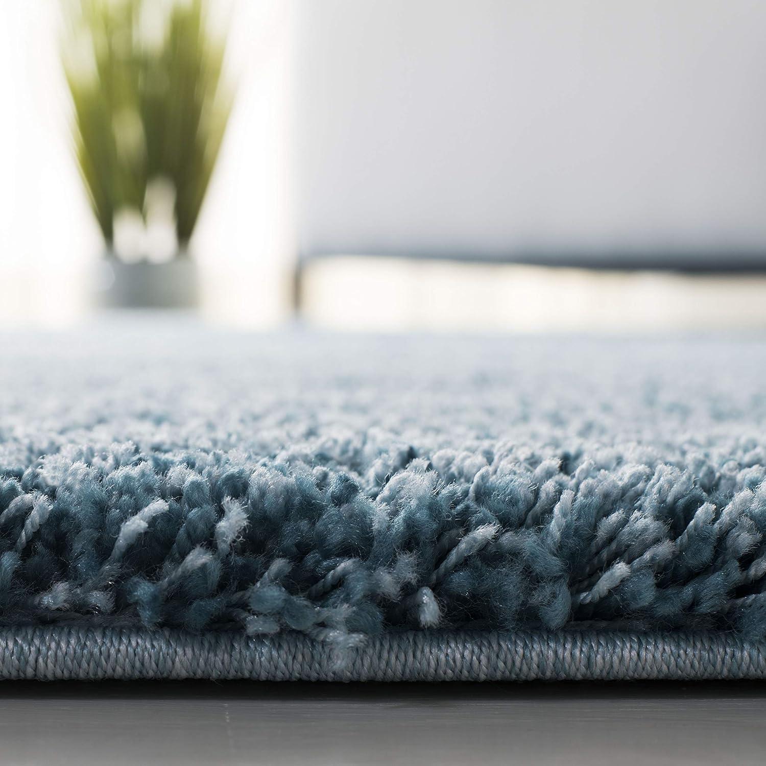 image:imageSAFAVIEH California Shag Collection Area Rug 53 x 76 Beige NonShedding amp Easy to Clean Ultra Plush Thick Pile Ideal for Living Room Bedroom Dining Space SG1511313Turquoise