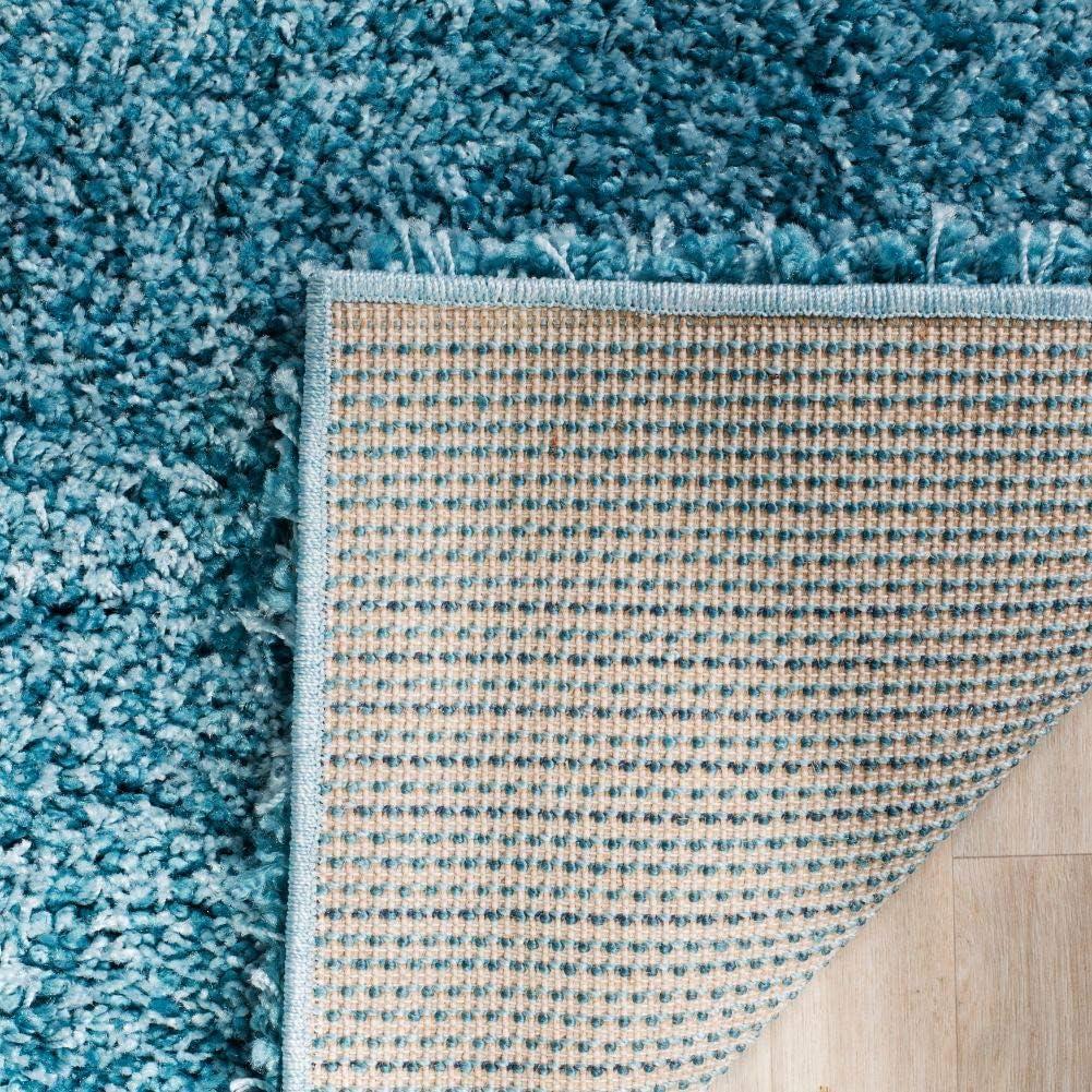 image:imageSAFAVIEH California Shag Collection Area Rug 53 x 76 Beige NonShedding amp Easy to Clean Ultra Plush Thick Pile Ideal for Living Room Bedroom Dining Space SG1511313Turquoise