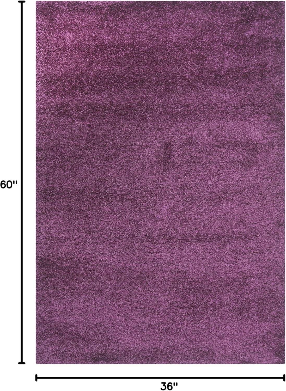 image:imageSAFAVIEH California Shag Collection Area Rug 53 x 76 Beige NonShedding amp Easy to Clean Ultra Plush Thick Pile Ideal for Living Room Bedroom Dining Space SG1511313Purple