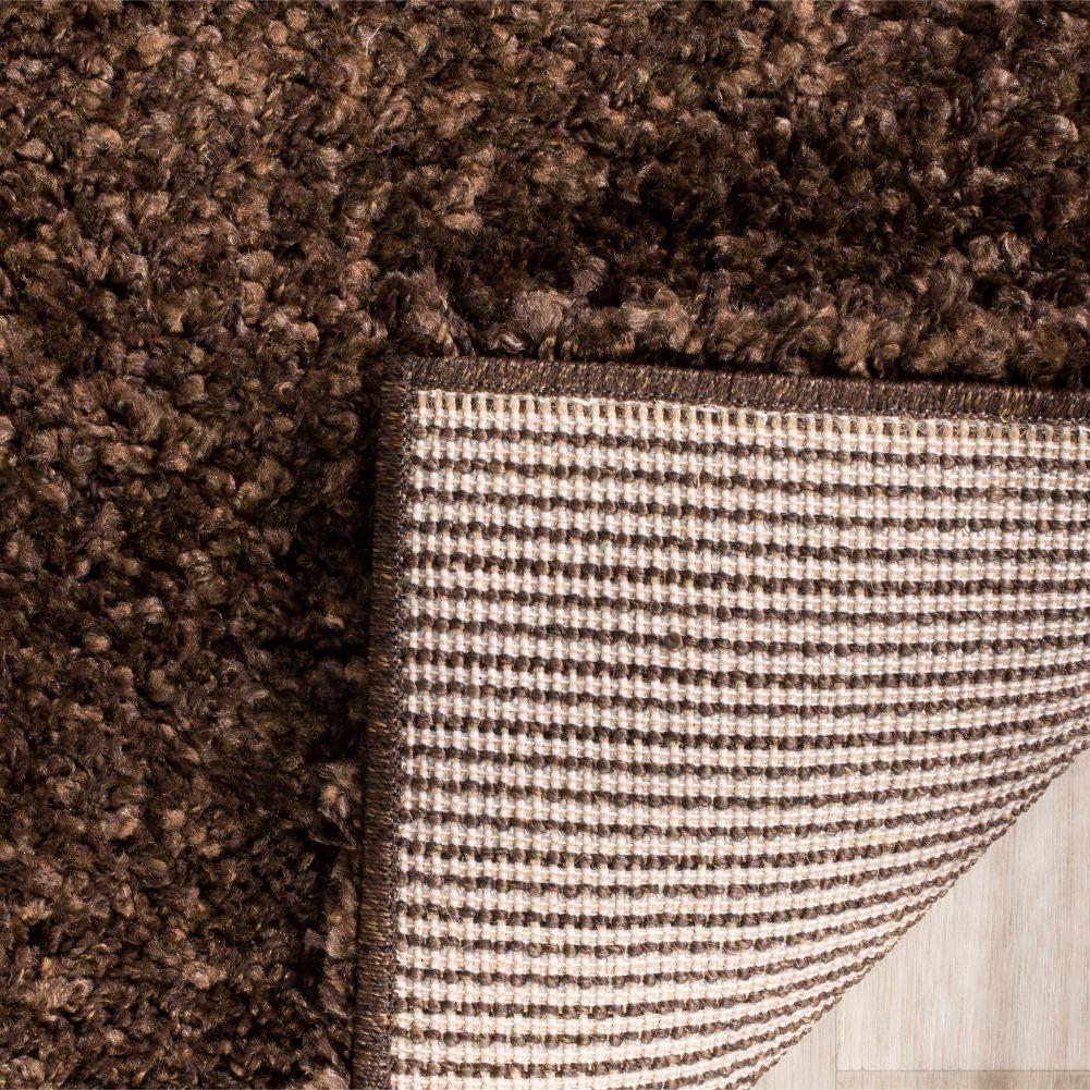 image:imageSAFAVIEH California Shag Collection Area Rug 53 x 76 Beige NonShedding amp Easy to Clean Ultra Plush Thick Pile Ideal for Living Room Bedroom Dining Space SG1511313Brown