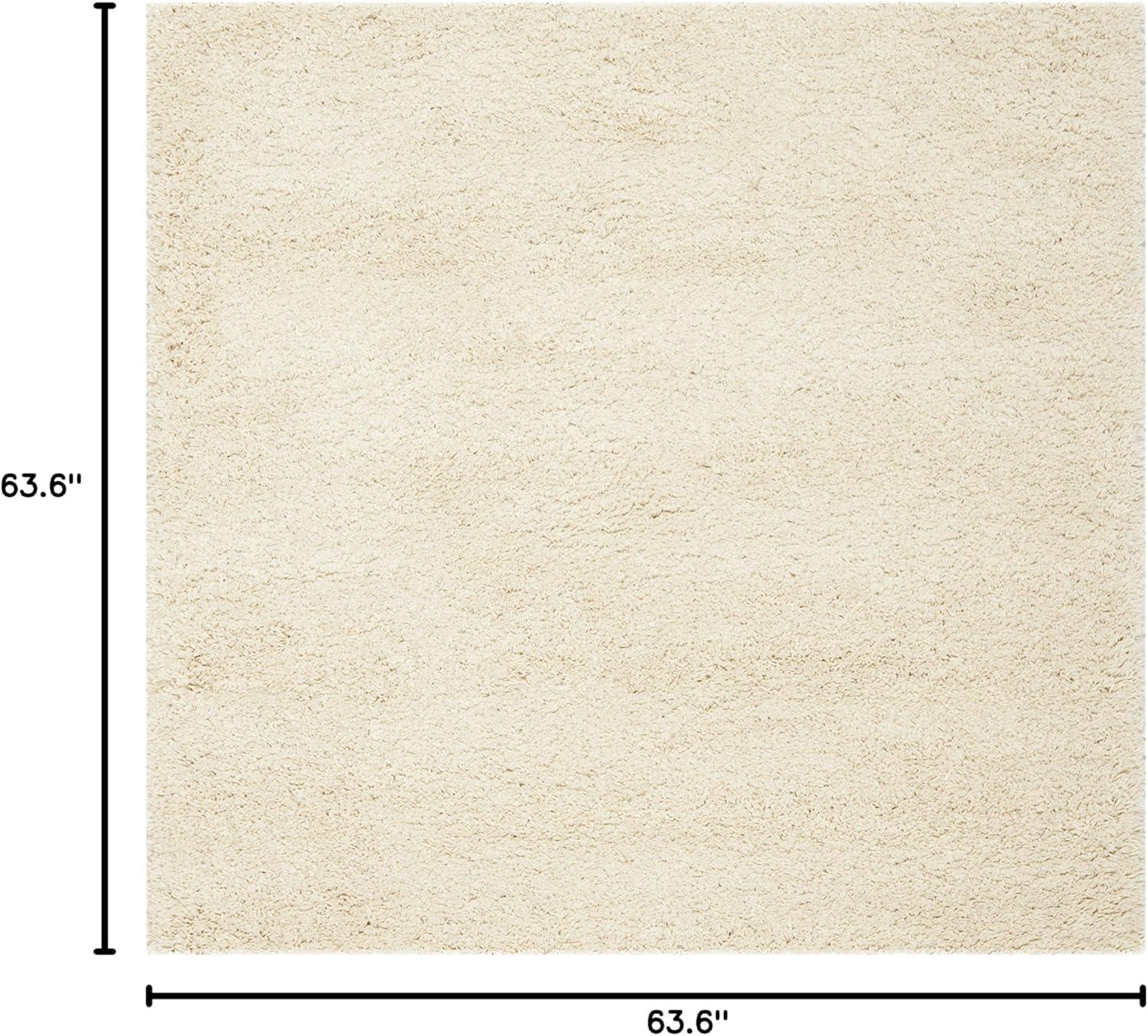 image:imageSAFAVIEH California Shag Collection Area Rug 53 x 76 Beige NonShedding amp Easy to Clean Ultra Plush Thick Pile Ideal for Living Room Bedroom Dining Space SG1511313Ivory