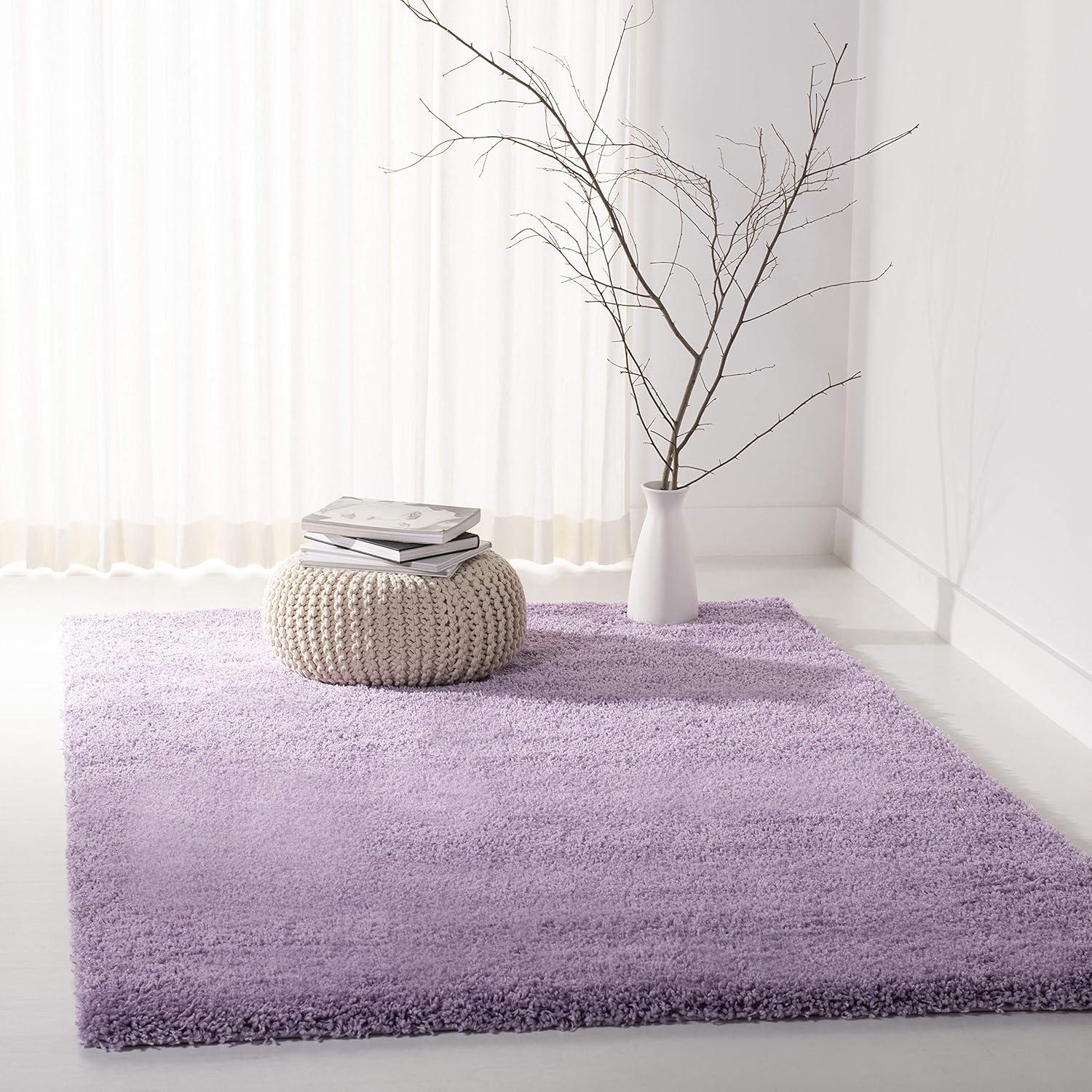 image:imageSAFAVIEH California Shag Collection Area Rug 53 x 76 Beige NonShedding amp Easy to Clean Ultra Plush Thick Pile Ideal for Living Room Bedroom Dining Space SG1511313Lilac