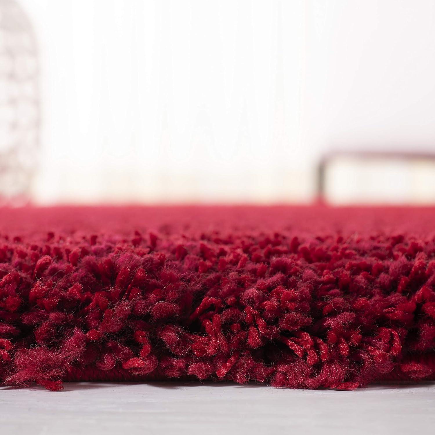 image:imageSAFAVIEH California Shag Collection Area Rug 53 x 76 Beige NonShedding amp Easy to Clean Ultra Plush Thick Pile Ideal for Living Room Bedroom Dining Space SG1511313Red