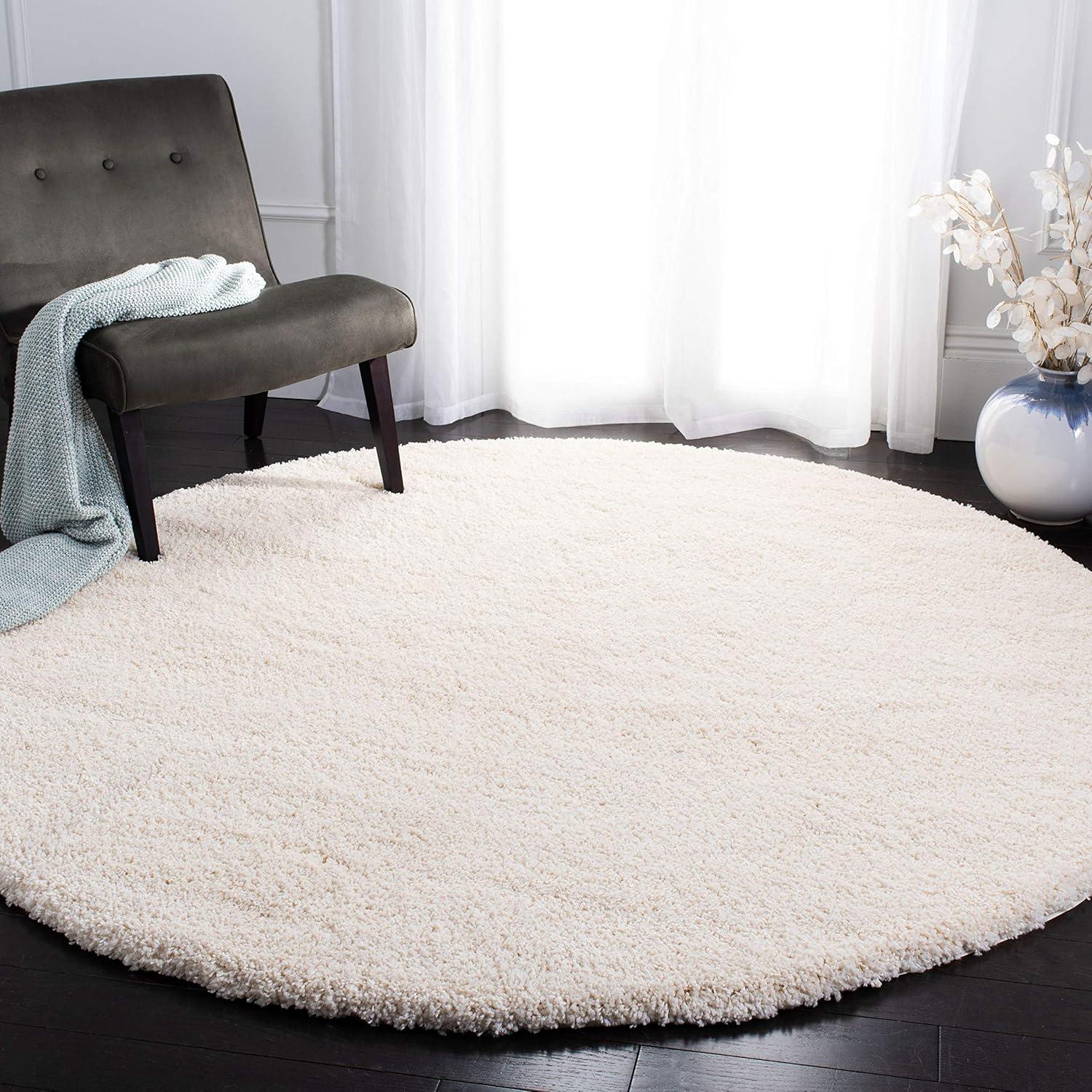 image:imageSAFAVIEH California Shag Collection Area Rug 53 x 76 Beige NonShedding amp Easy to Clean Ultra Plush Thick Pile Ideal for Living Room Bedroom Dining Space SG1511313Ivory