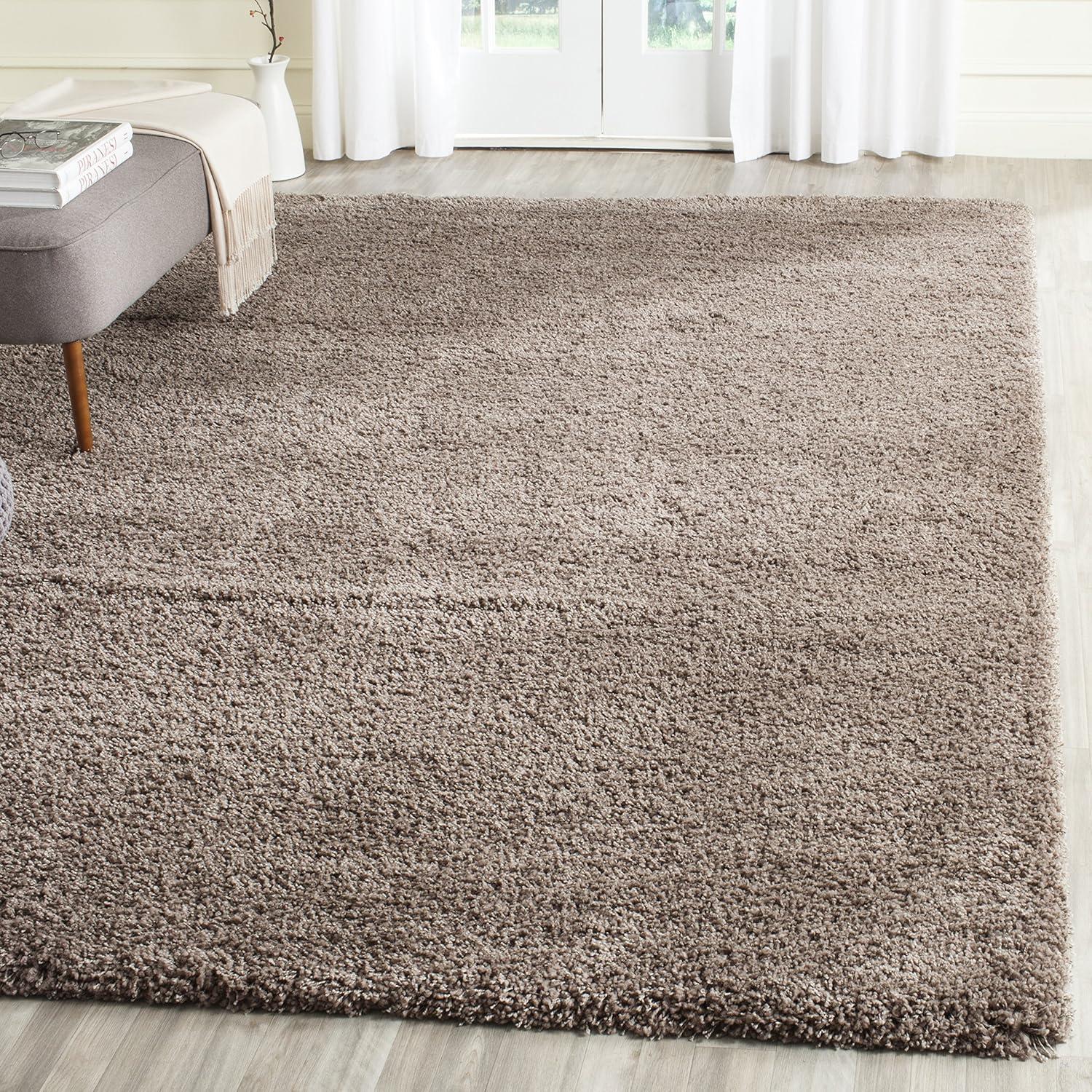 image:imageSAFAVIEH California Shag Collection Area Rug 53 x 76 Beige NonShedding amp Easy to Clean Ultra Plush Thick Pile Ideal for Living Room Bedroom Dining Space SG1511313Taupe