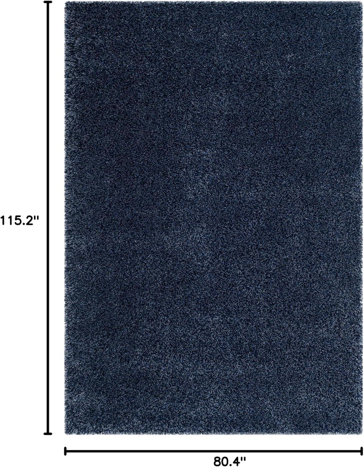 image:imageSAFAVIEH California Shag Collection Area Rug 53 x 76 Beige NonShedding amp Easy to Clean Ultra Plush Thick Pile Ideal for Living Room Bedroom Dining Space SG1511313Navy