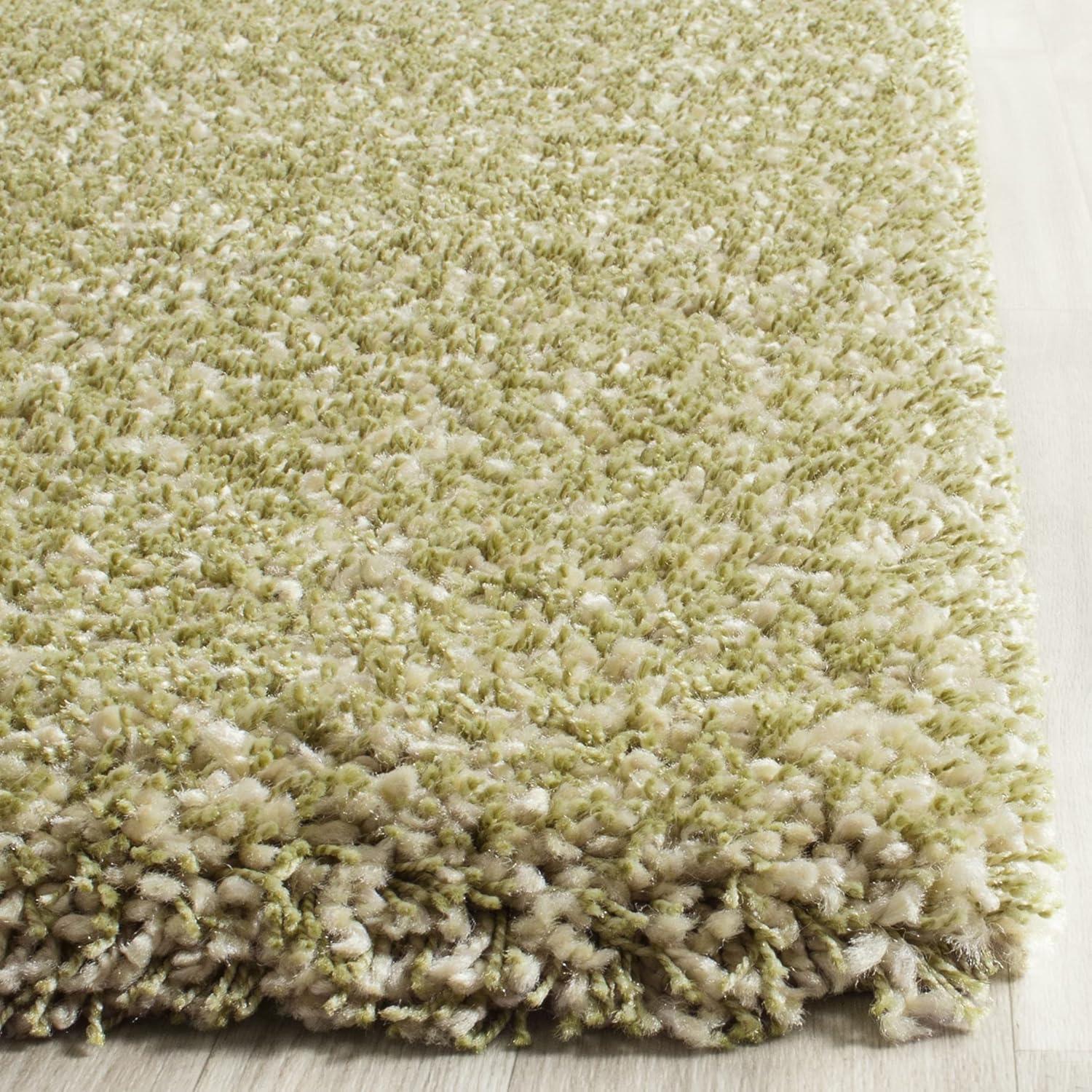 image:imageSAFAVIEH California Shag Collection Area Rug 53 x 76 Beige NonShedding amp Easy to Clean Ultra Plush Thick Pile Ideal for Living Room Bedroom Dining Space SG1511313Green