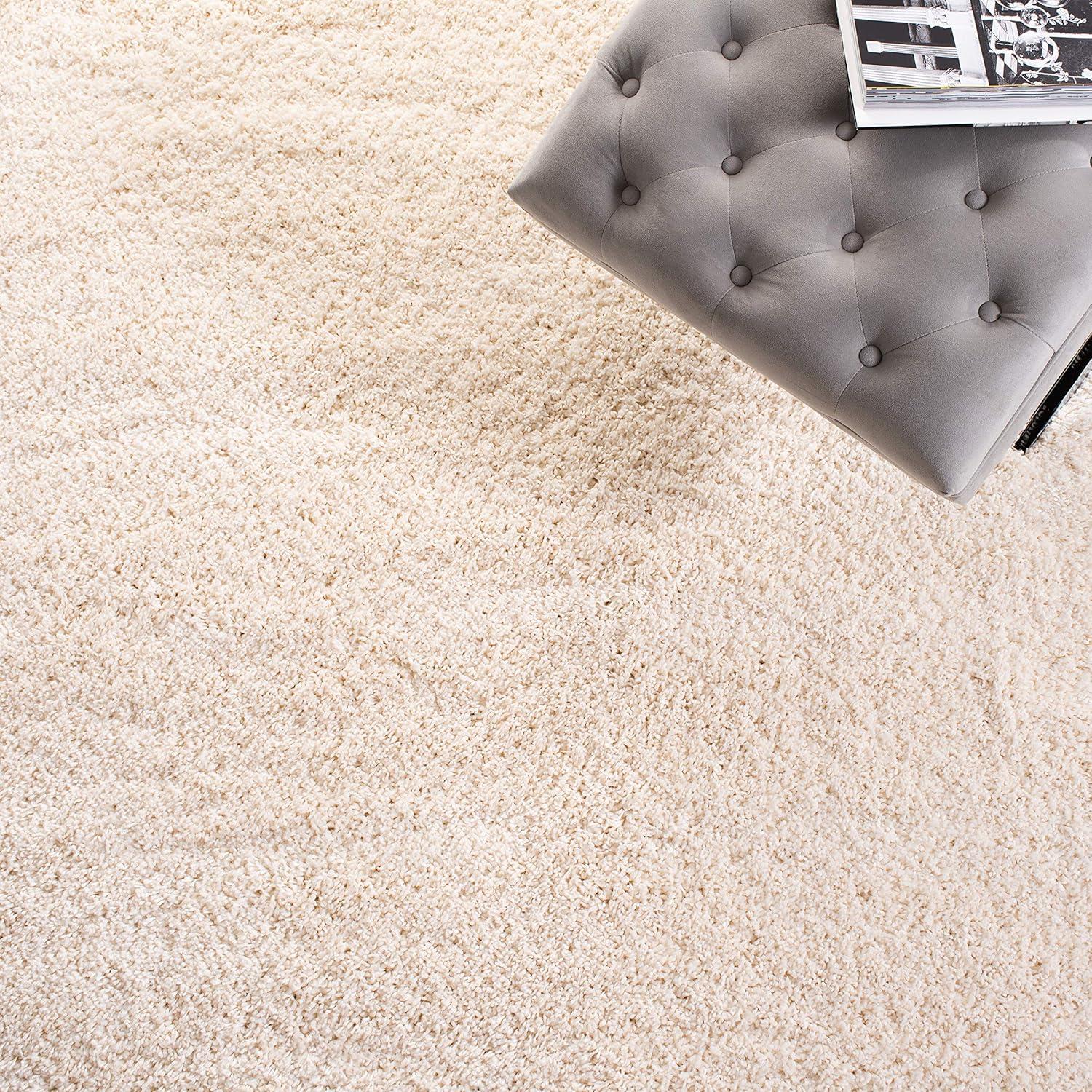 image:imageSAFAVIEH California Shag Collection Area Rug 53 x 76 Beige NonShedding amp Easy to Clean Ultra Plush Thick Pile Ideal for Living Room Bedroom Dining Space SG1511313Ivory