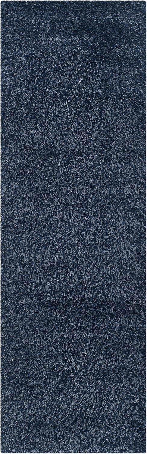 image:imageSAFAVIEH California Shag Collection Area Rug 53 x 76 Beige NonShedding amp Easy to Clean Ultra Plush Thick Pile Ideal for Living Room Bedroom Dining Space SG1511313Navy