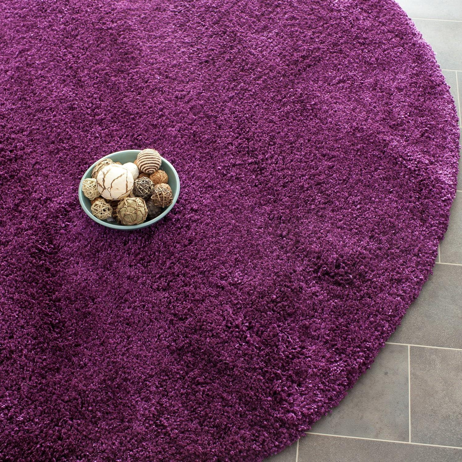 image:imageSAFAVIEH California Shag Collection Area Rug 53 x 76 Beige NonShedding amp Easy to Clean Ultra Plush Thick Pile Ideal for Living Room Bedroom Dining Space SG1511313Purple