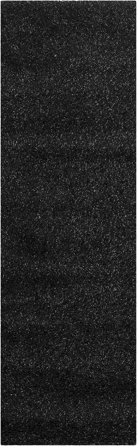 image:imageSAFAVIEH California Shag Collection Area Rug 53 x 76 Beige NonShedding amp Easy to Clean Ultra Plush Thick Pile Ideal for Living Room Bedroom Dining Space SG1511313BlackIvory
