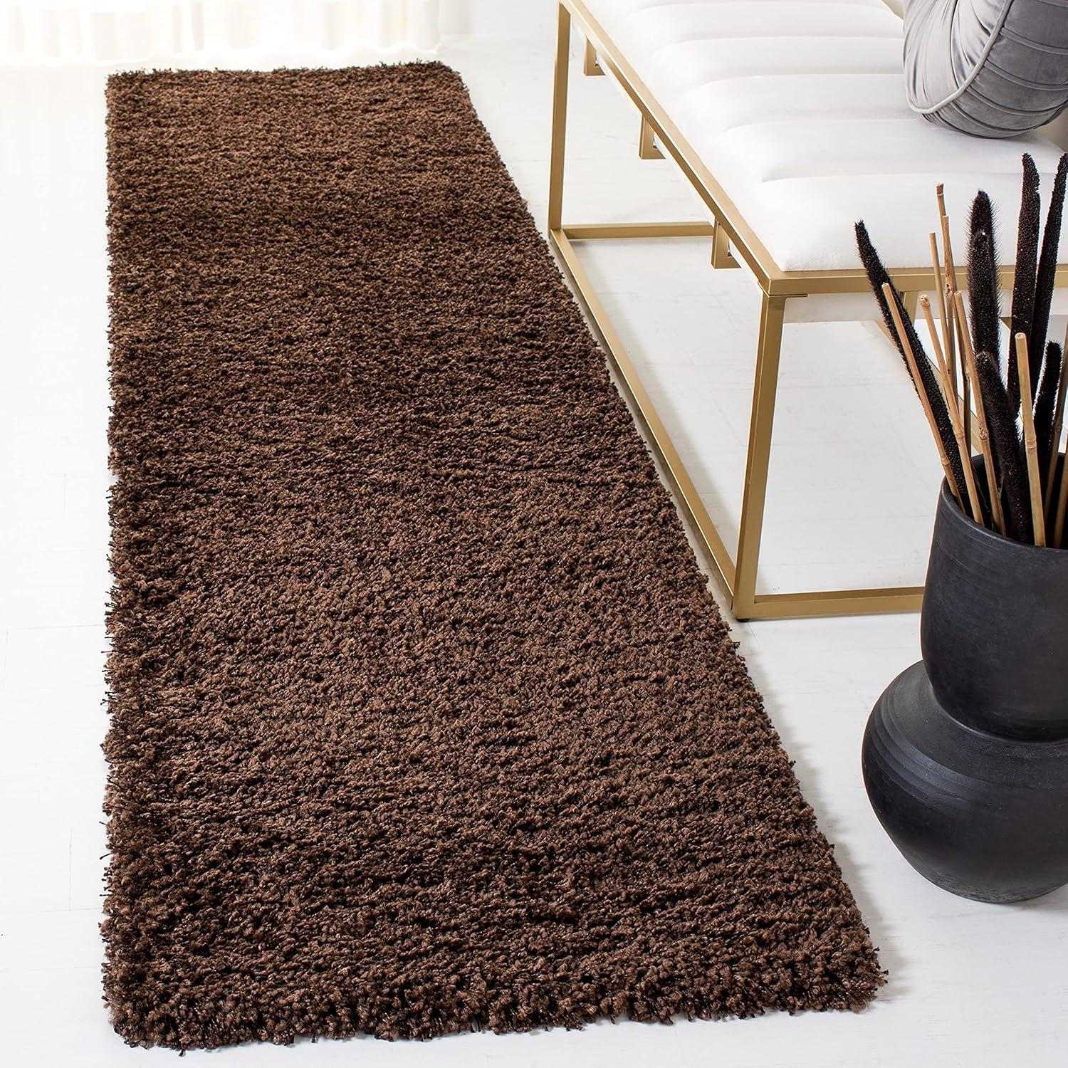 image:imageSAFAVIEH California Shag Collection Area Rug 53 x 76 Beige NonShedding amp Easy to Clean Ultra Plush Thick Pile Ideal for Living Room Bedroom Dining Space SG1511313Brown