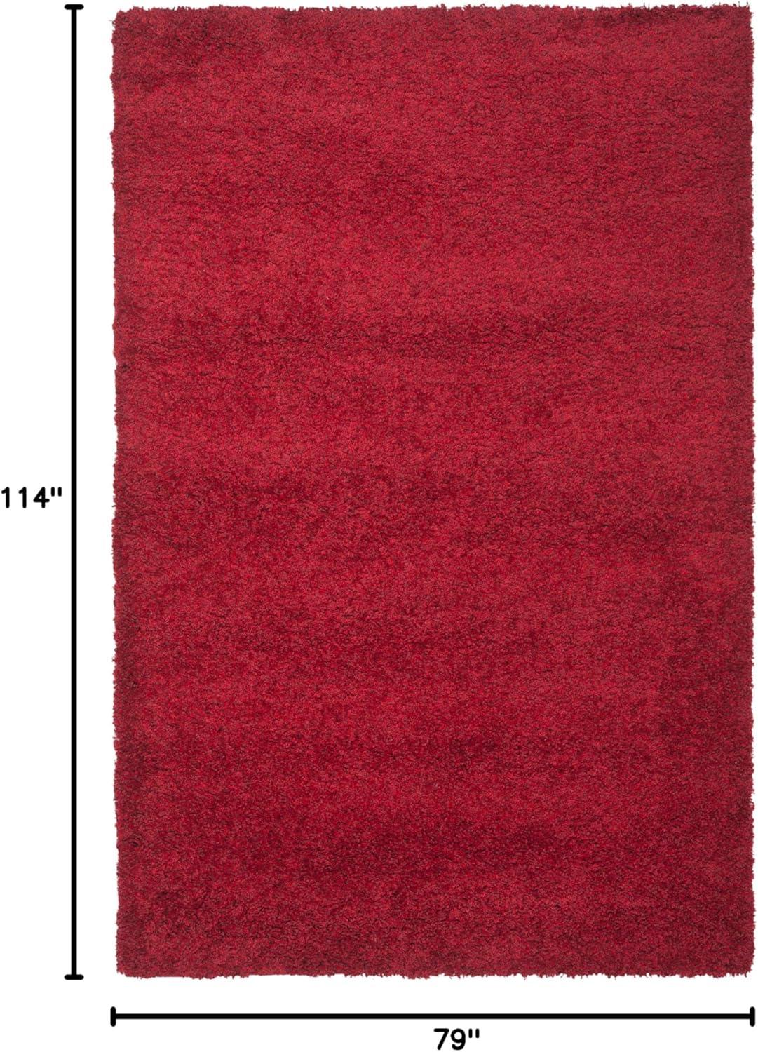 image:imageSAFAVIEH California Shag Collection Area Rug 53 x 76 Beige NonShedding amp Easy to Clean Ultra Plush Thick Pile Ideal for Living Room Bedroom Dining Space SG1511313Red
