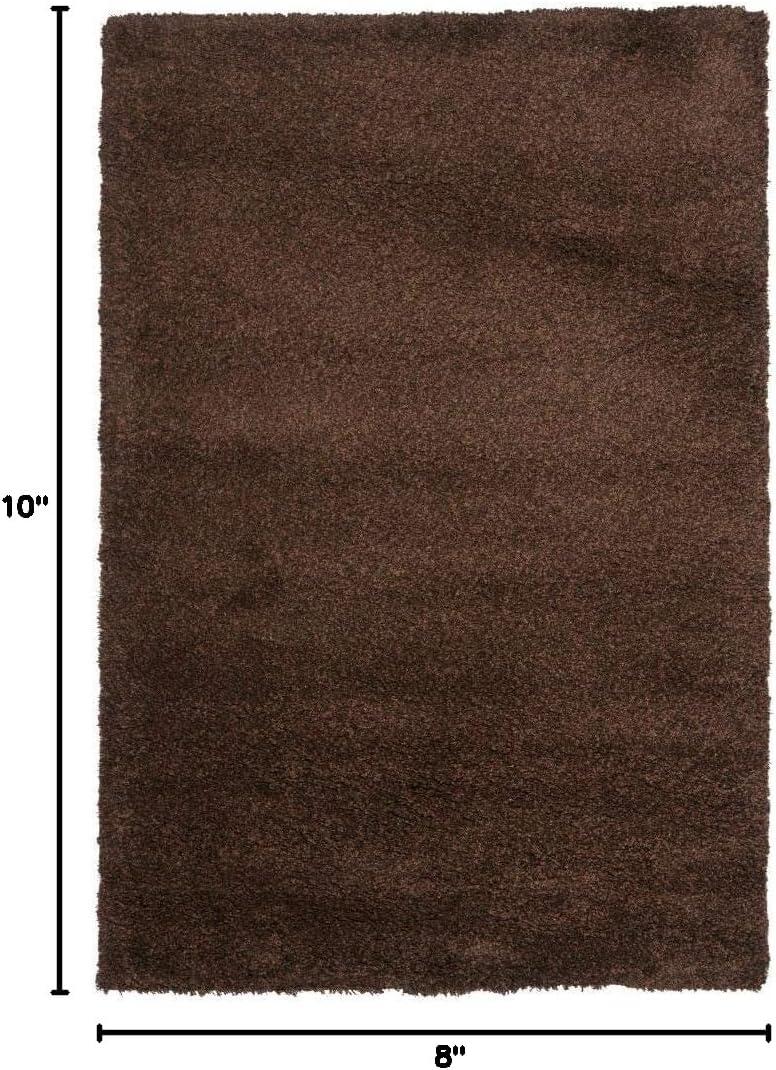 image:imageSAFAVIEH California Shag Collection Area Rug 53 x 76 Beige NonShedding amp Easy to Clean Ultra Plush Thick Pile Ideal for Living Room Bedroom Dining Space SG1511313Brown