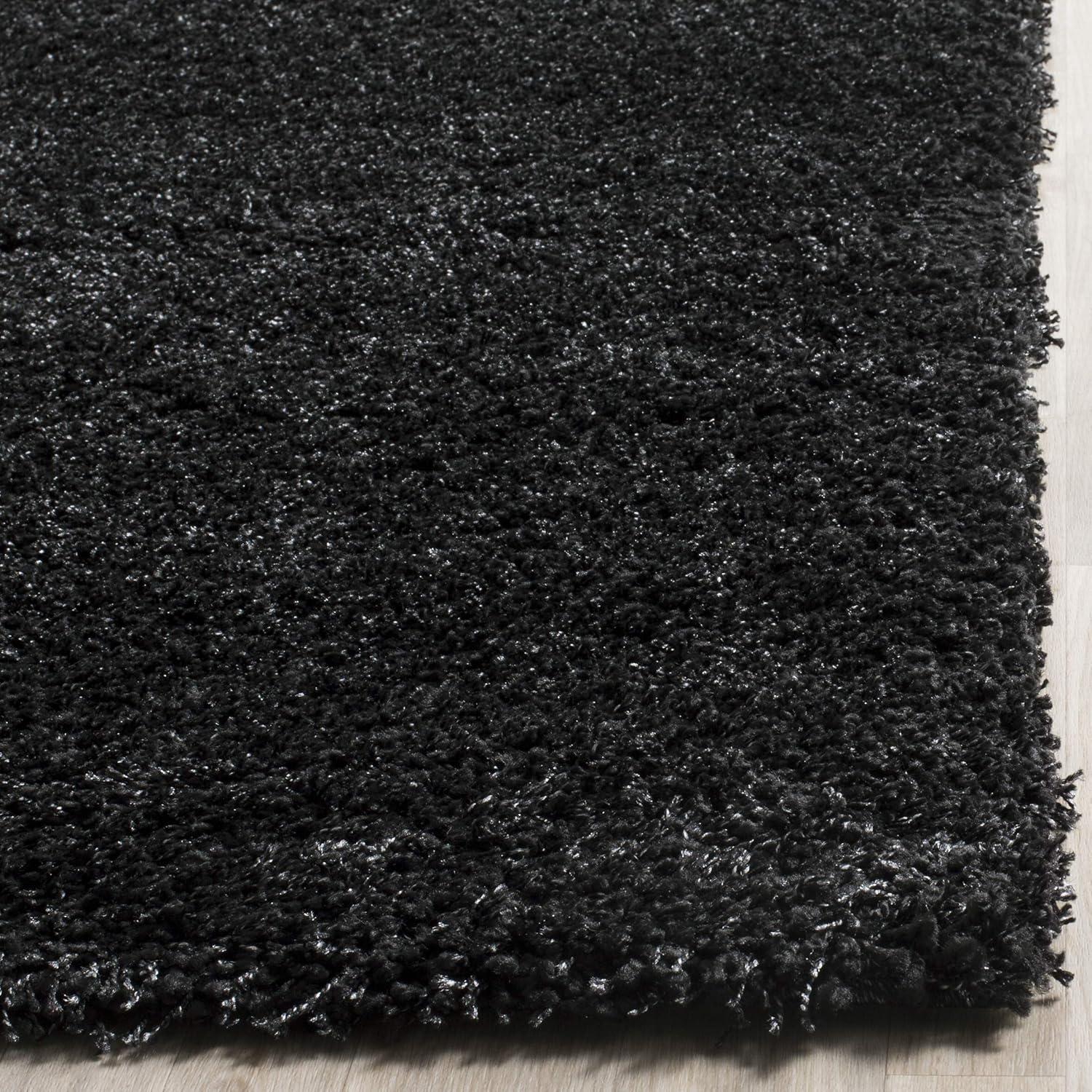 image:imageSAFAVIEH California Shag Collection Area Rug 53 x 76 Beige NonShedding amp Easy to Clean Ultra Plush Thick Pile Ideal for Living Room Bedroom Dining Space SG1511313BlackIvory