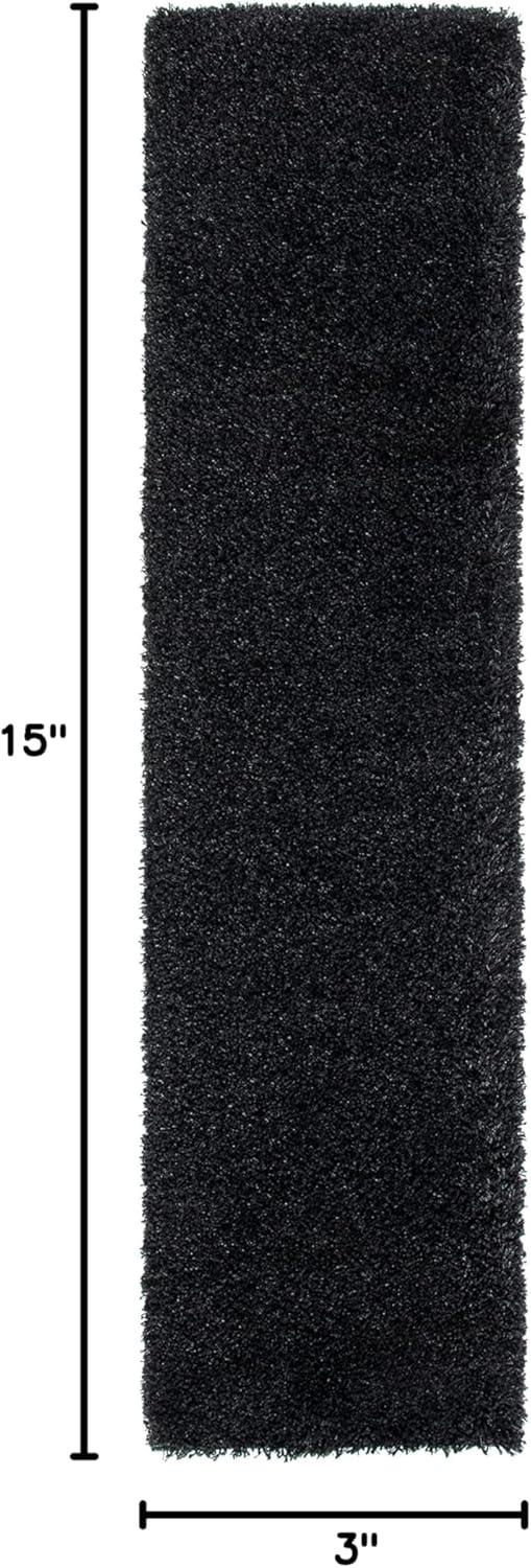 image:imageSAFAVIEH California Shag Collection Area Rug 53 x 76 Beige NonShedding amp Easy to Clean Ultra Plush Thick Pile Ideal for Living Room Bedroom Dining Space SG1511313BlackIvory
