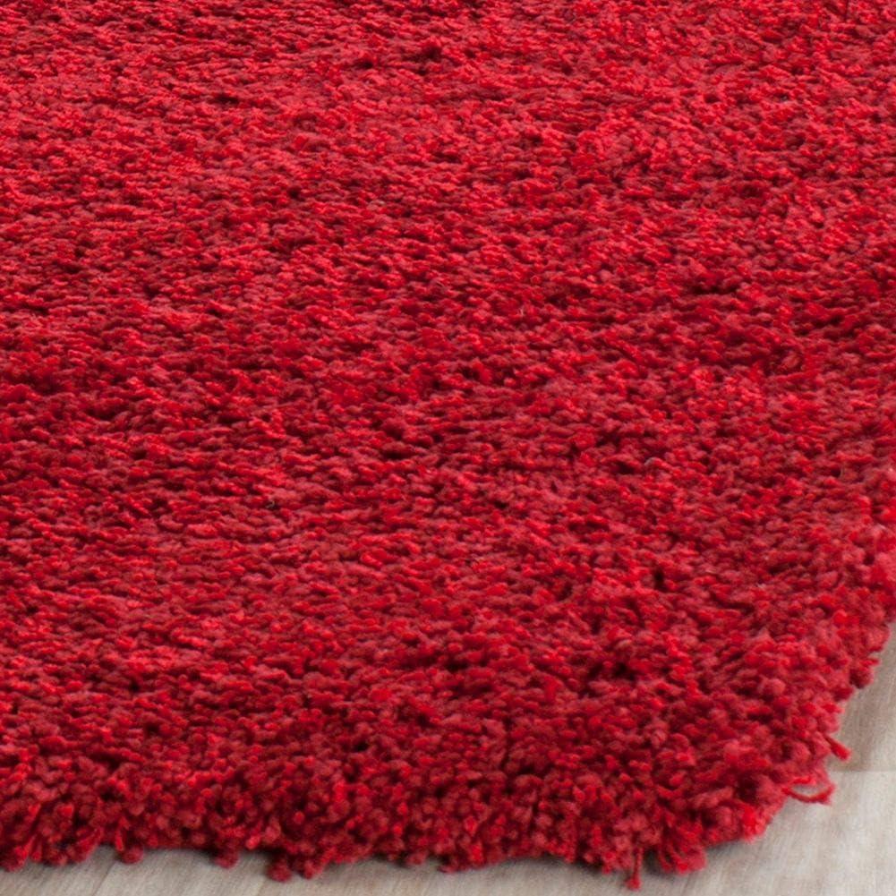 image:imageSAFAVIEH California Shag Collection Area Rug 53 x 76 Beige NonShedding amp Easy to Clean Ultra Plush Thick Pile Ideal for Living Room Bedroom Dining Space SG1511313Red