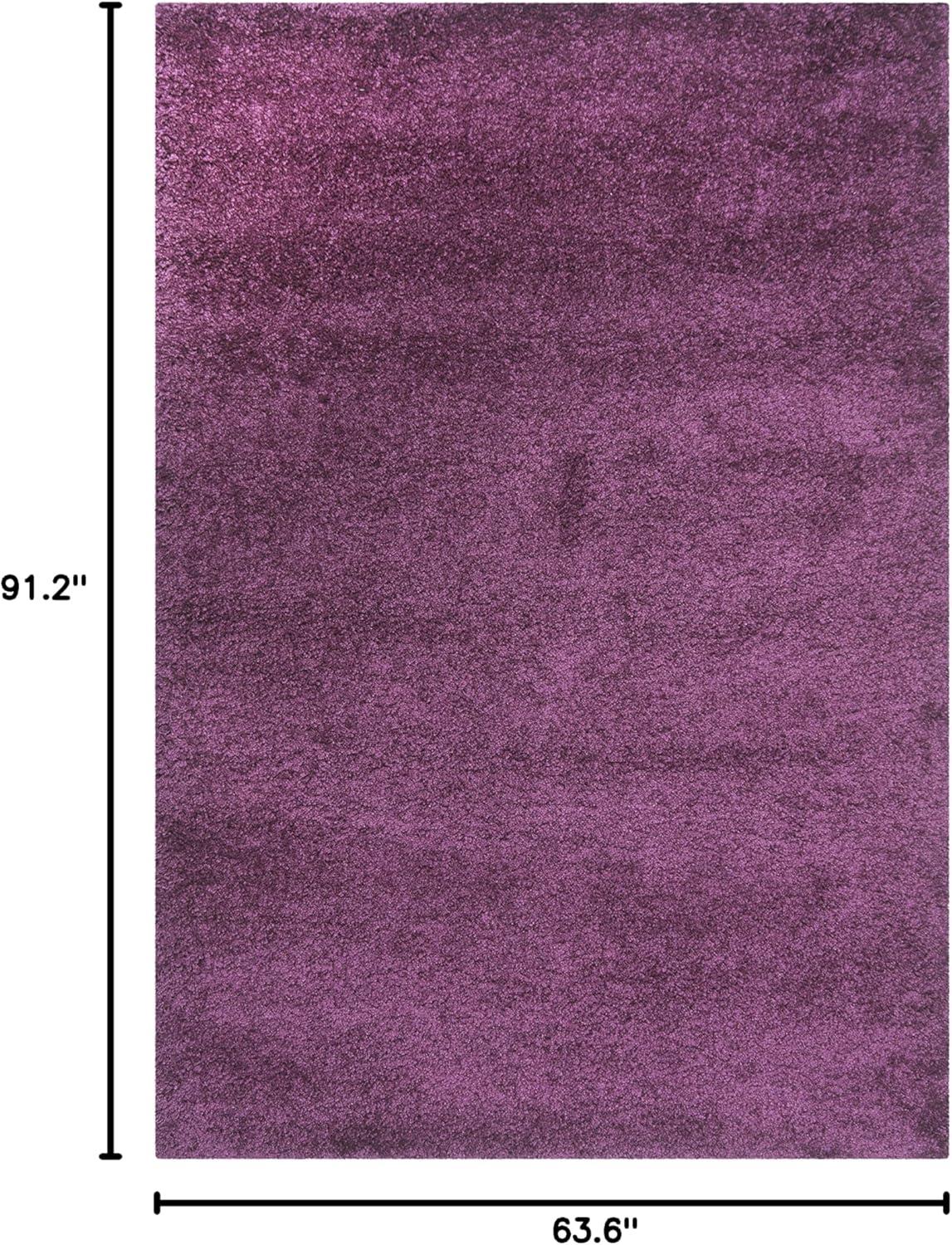 image:imageSAFAVIEH California Shag Collection Area Rug 53 x 76 Beige NonShedding amp Easy to Clean Ultra Plush Thick Pile Ideal for Living Room Bedroom Dining Space SG1511313Purple