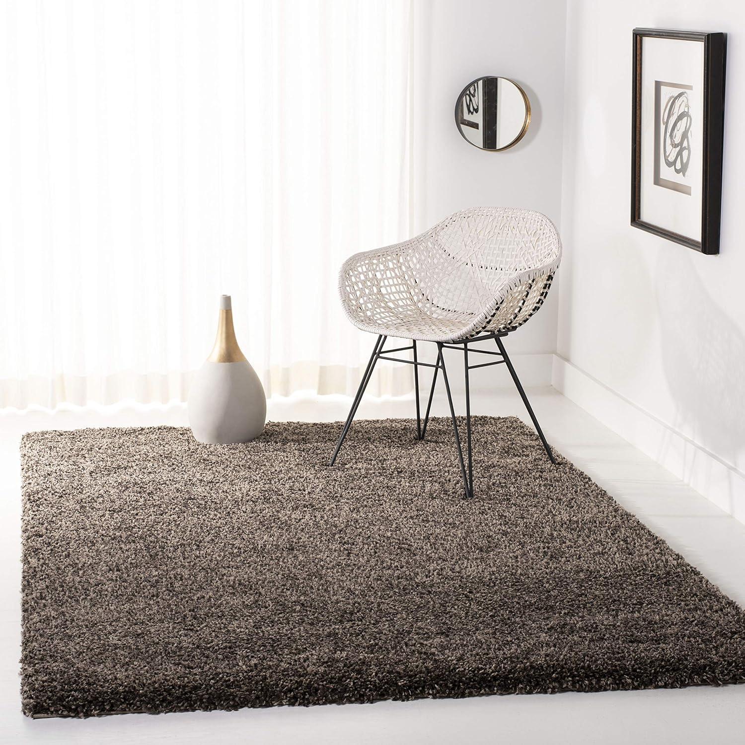 image:imageSAFAVIEH California Shag Collection Area Rug 53 x 76 Beige NonShedding amp Easy to Clean Ultra Plush Thick Pile Ideal for Living Room Bedroom Dining Space SG1511313Mushroom