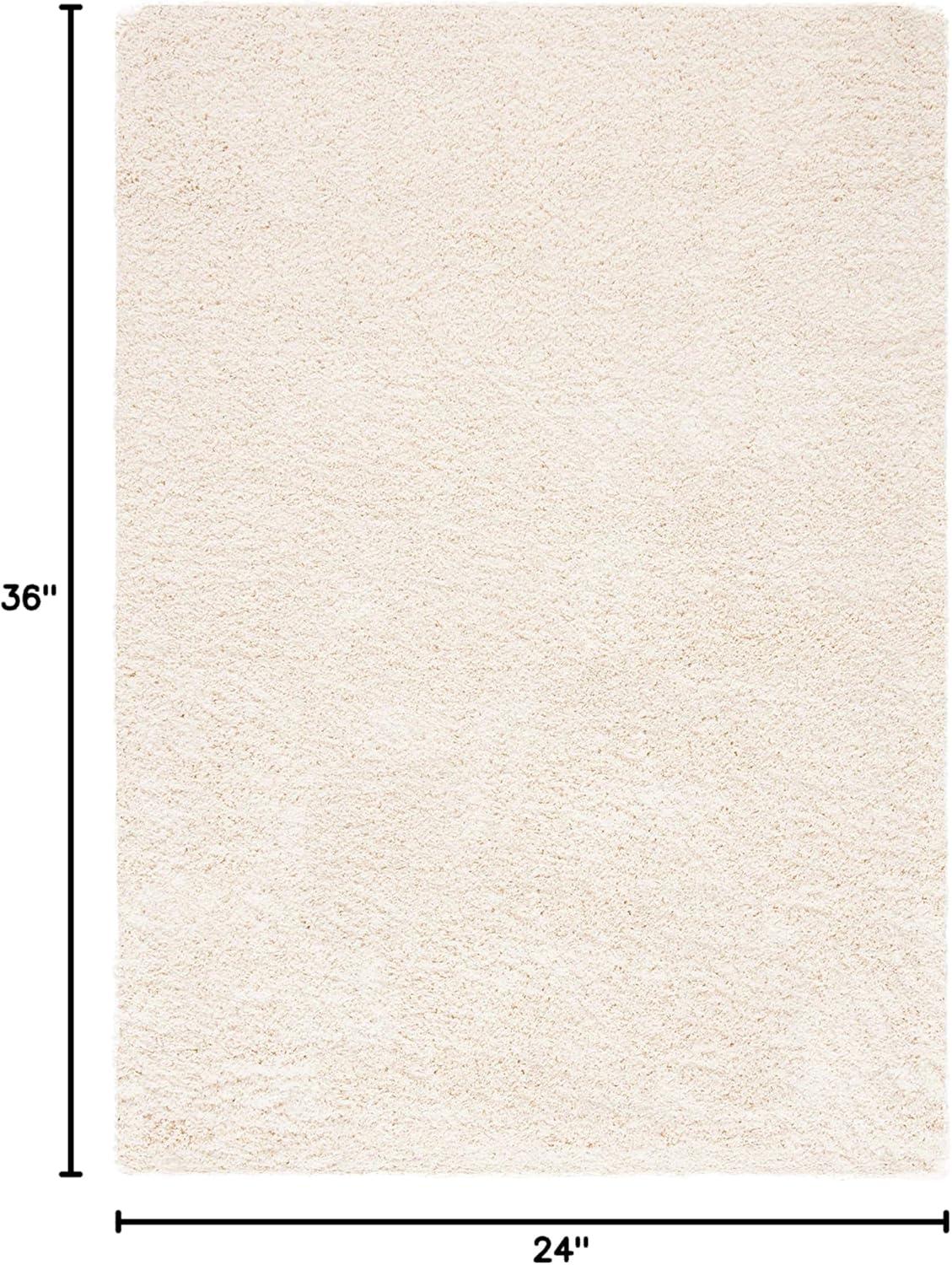 image:imageSAFAVIEH California Shag Collection Area Rug 53 x 76 Beige NonShedding amp Easy to Clean Ultra Plush Thick Pile Ideal for Living Room Bedroom Dining Space SG1511313Ivory