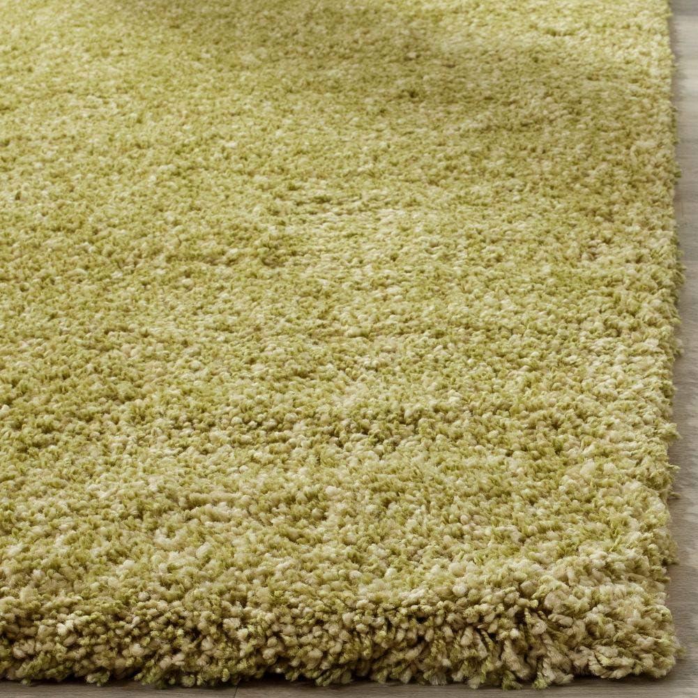 image:imageSAFAVIEH California Shag Collection Area Rug 53 x 76 Beige NonShedding amp Easy to Clean Ultra Plush Thick Pile Ideal for Living Room Bedroom Dining Space SG1511313Green