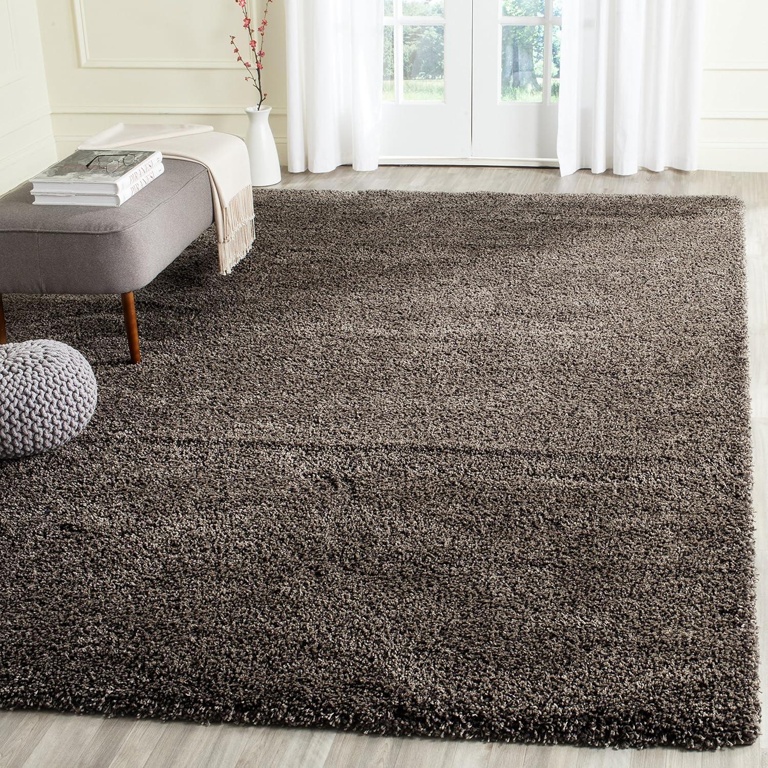 image:imageSAFAVIEH California Shag Collection Area Rug 53 x 76 Beige NonShedding amp Easy to Clean Ultra Plush Thick Pile Ideal for Living Room Bedroom Dining Space SG1511313Mushroom