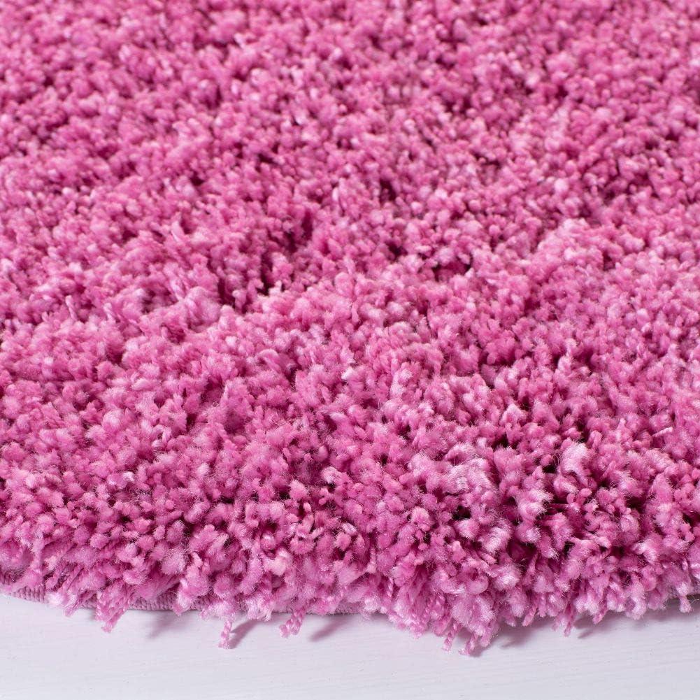 image:imageSAFAVIEH California Shag Collection Area Rug 53 x 76 Beige NonShedding amp Easy to Clean Ultra Plush Thick Pile Ideal for Living Room Bedroom Dining Space SG1511313Pink