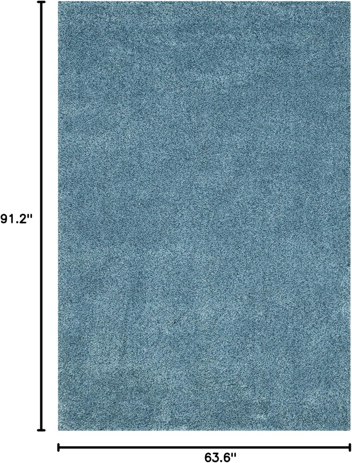 image:imageSAFAVIEH California Shag Collection Area Rug 53 x 76 Beige NonShedding amp Easy to Clean Ultra Plush Thick Pile Ideal for Living Room Bedroom Dining Space SG1511313Turquoise