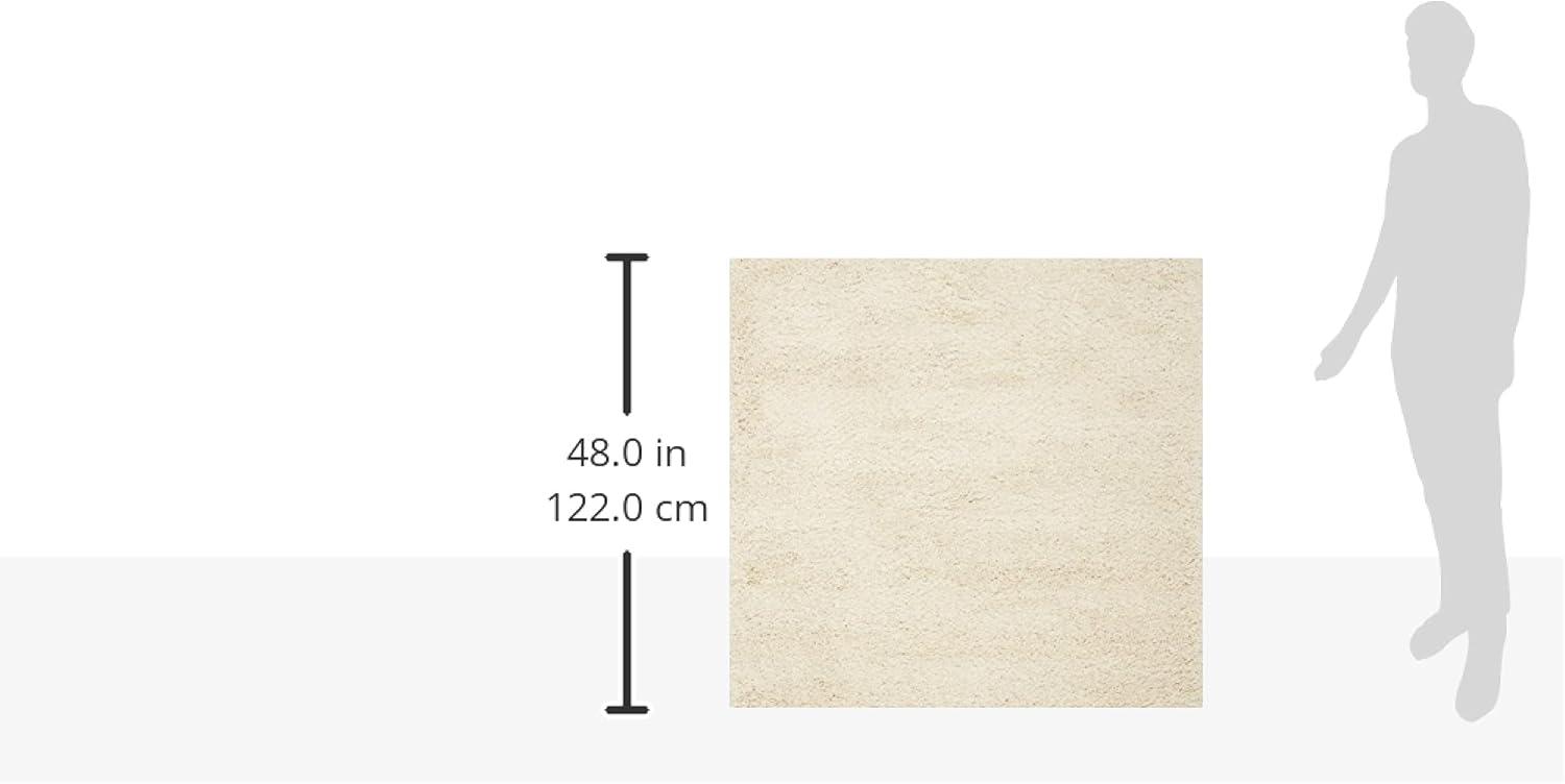 image:imageSAFAVIEH California Shag Collection Area Rug 53 x 76 Beige NonShedding amp Easy to Clean Ultra Plush Thick Pile Ideal for Living Room Bedroom Dining Space SG1511313Ivory