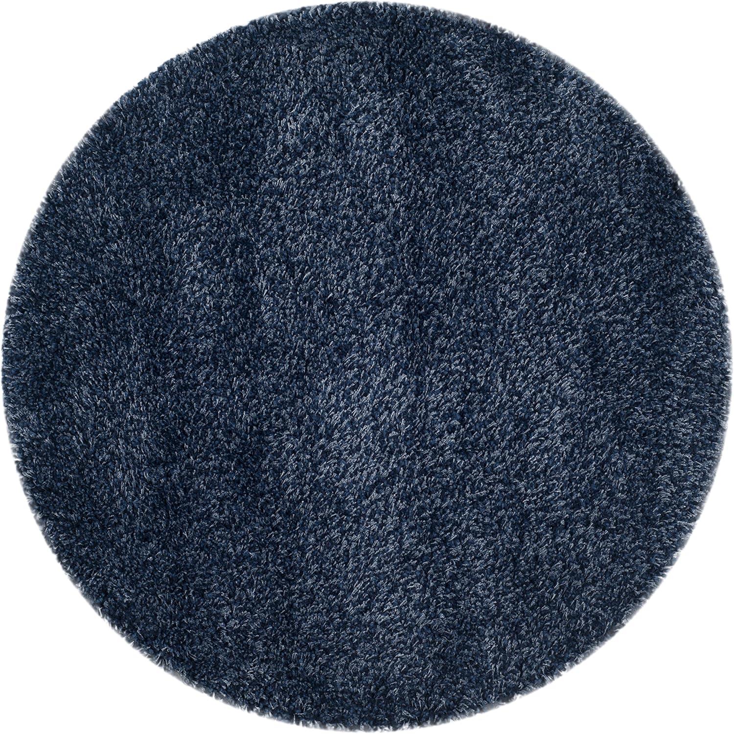 image:imageSAFAVIEH California Shag Collection Area Rug 53 x 76 Beige NonShedding amp Easy to Clean Ultra Plush Thick Pile Ideal for Living Room Bedroom Dining Space SG1511313Navy