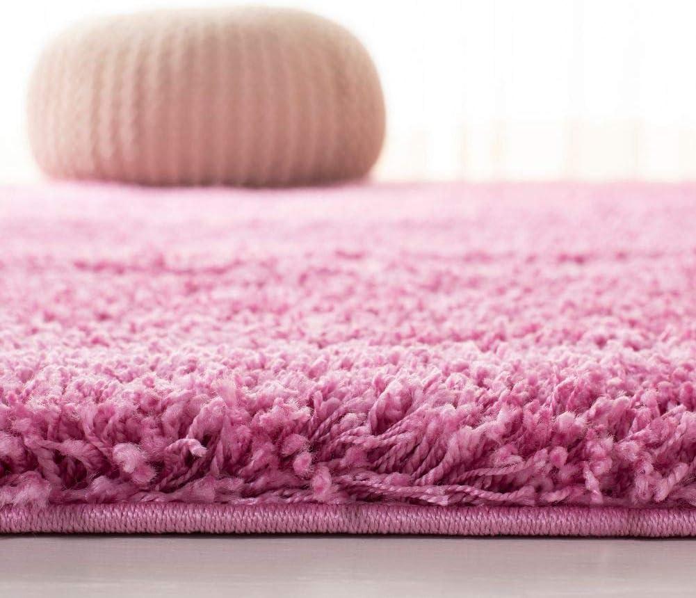 image:imageSAFAVIEH California Shag Collection Area Rug 53 x 76 Beige NonShedding amp Easy to Clean Ultra Plush Thick Pile Ideal for Living Room Bedroom Dining Space SG1511313Pink