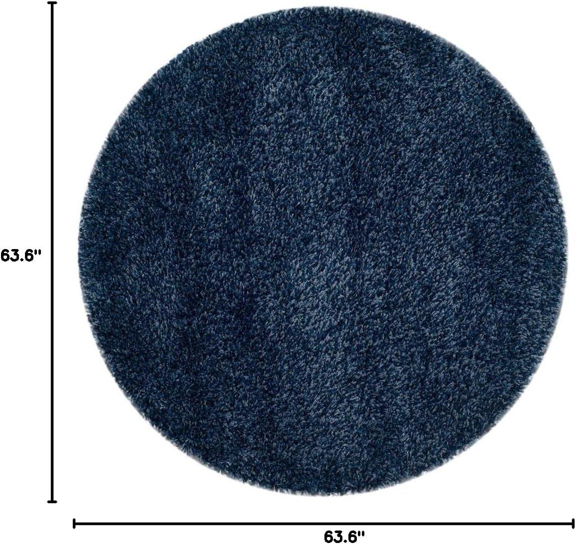 image:imageSAFAVIEH California Shag Collection Area Rug 53 x 76 Beige NonShedding amp Easy to Clean Ultra Plush Thick Pile Ideal for Living Room Bedroom Dining Space SG1511313Navy