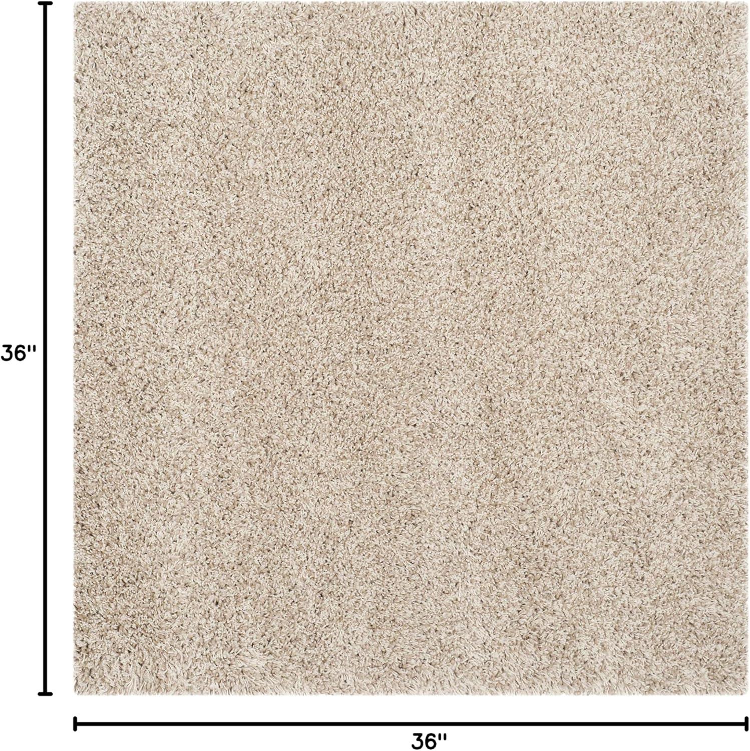 image:imageSAFAVIEH California Shag Collection Area Rug 53 x 76 Beige NonShedding amp Easy to Clean Ultra Plush Thick Pile Ideal for Living Room Bedroom Dining Space SG1511313Beige