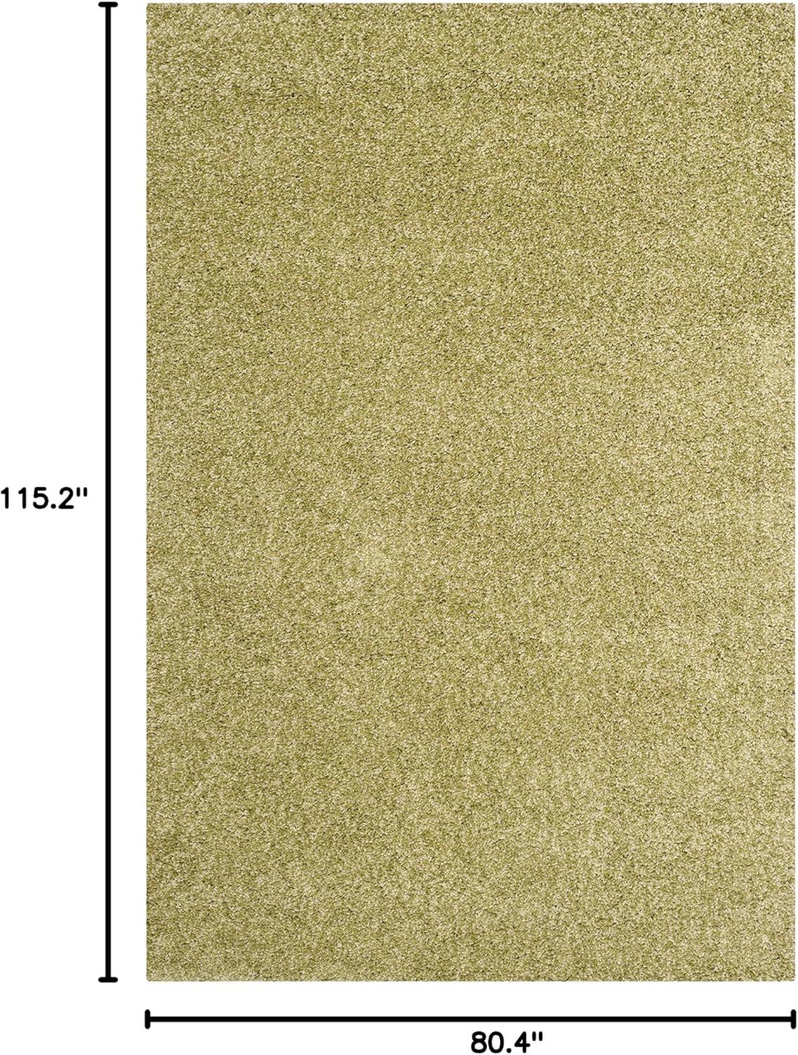 image:imageSAFAVIEH California Shag Collection Area Rug 53 x 76 Beige NonShedding amp Easy to Clean Ultra Plush Thick Pile Ideal for Living Room Bedroom Dining Space SG1511313Green