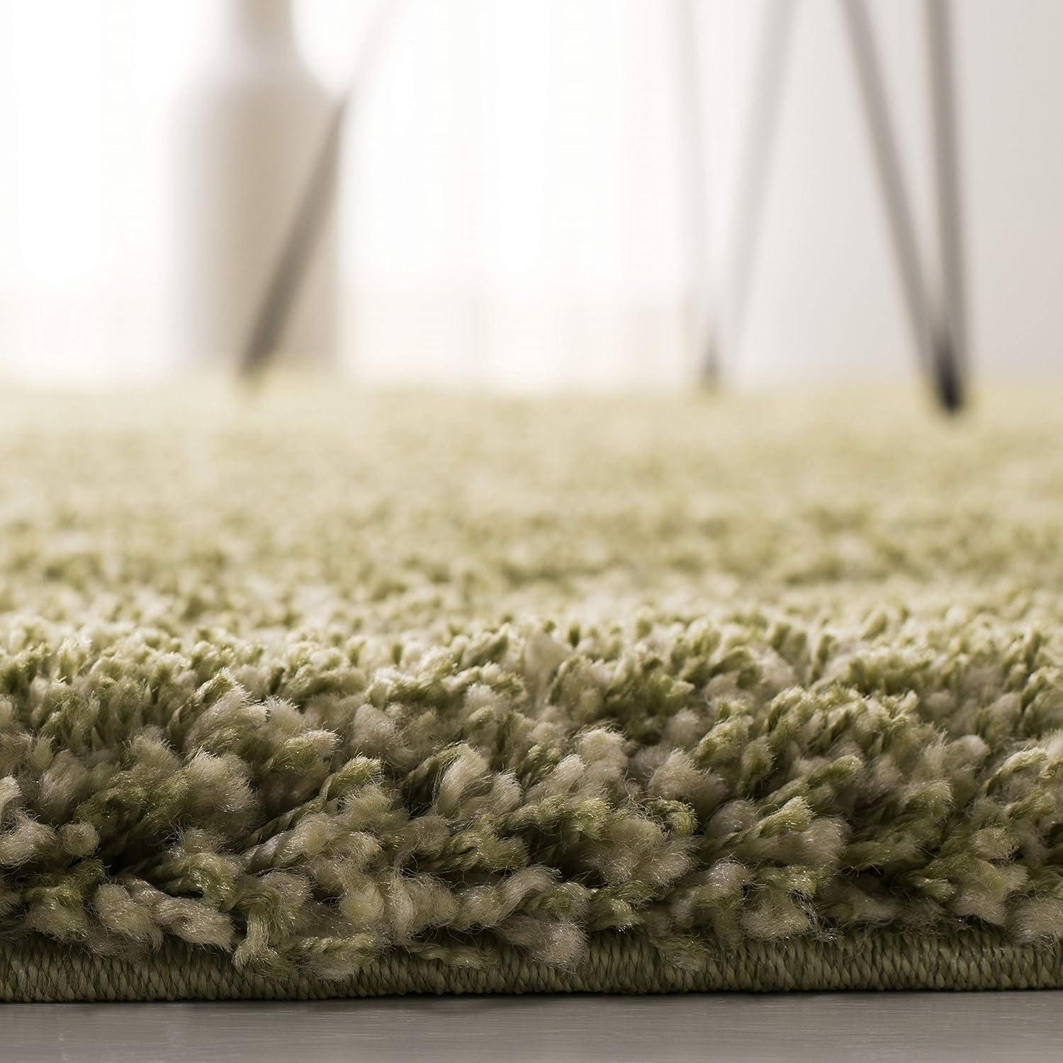 image:imageSAFAVIEH California Shag Collection Area Rug 53 x 76 Beige NonShedding amp Easy to Clean Ultra Plush Thick Pile Ideal for Living Room Bedroom Dining Space SG1511313Green