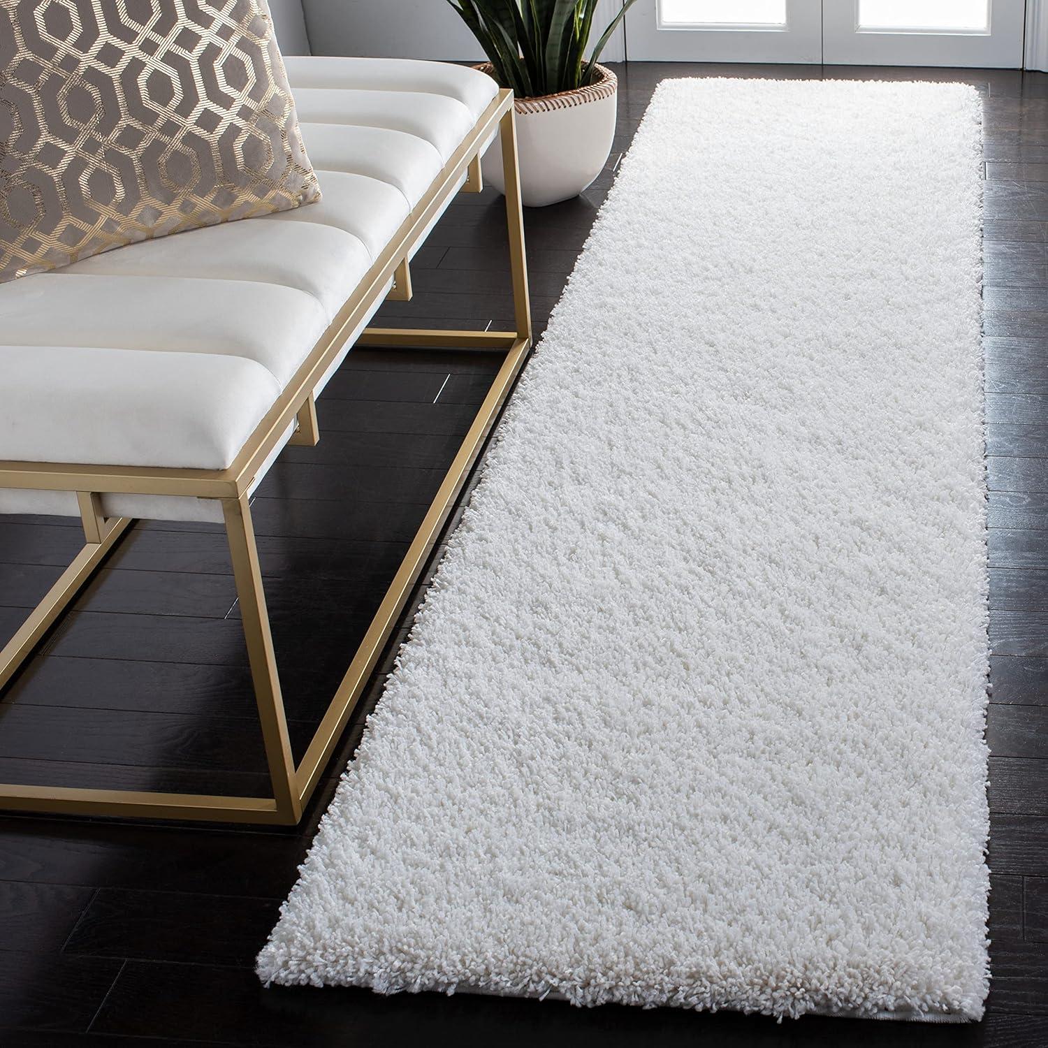 image:imageSAFAVIEH California Shag Collection Area Rug 53 x 76 Beige NonShedding amp Easy to Clean Ultra Plush Thick Pile Ideal for Living Room Bedroom Dining Space SG1511313Pink