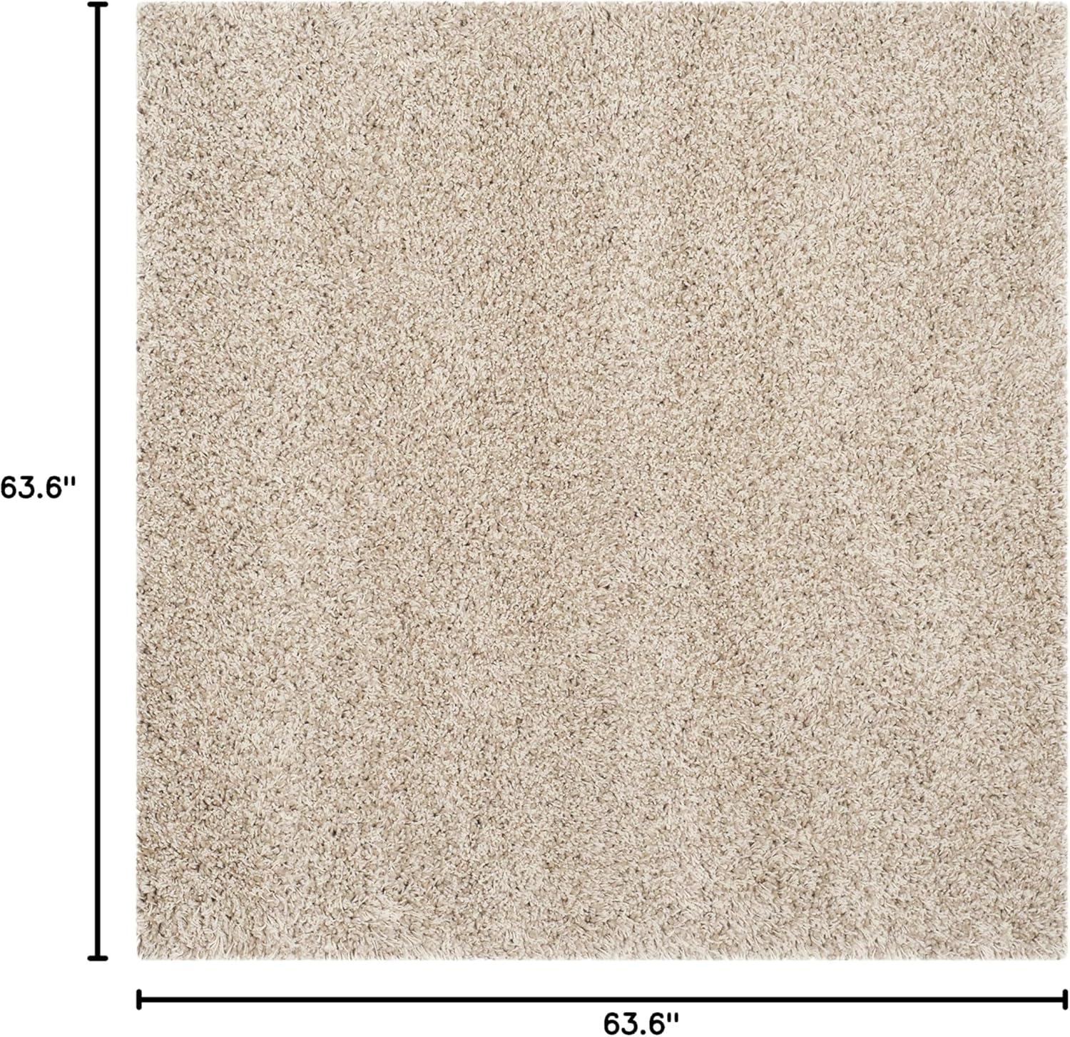 image:imageSAFAVIEH California Shag Collection Area Rug 53 x 76 Beige NonShedding amp Easy to Clean Ultra Plush Thick Pile Ideal for Living Room Bedroom Dining Space SG1511313Beige