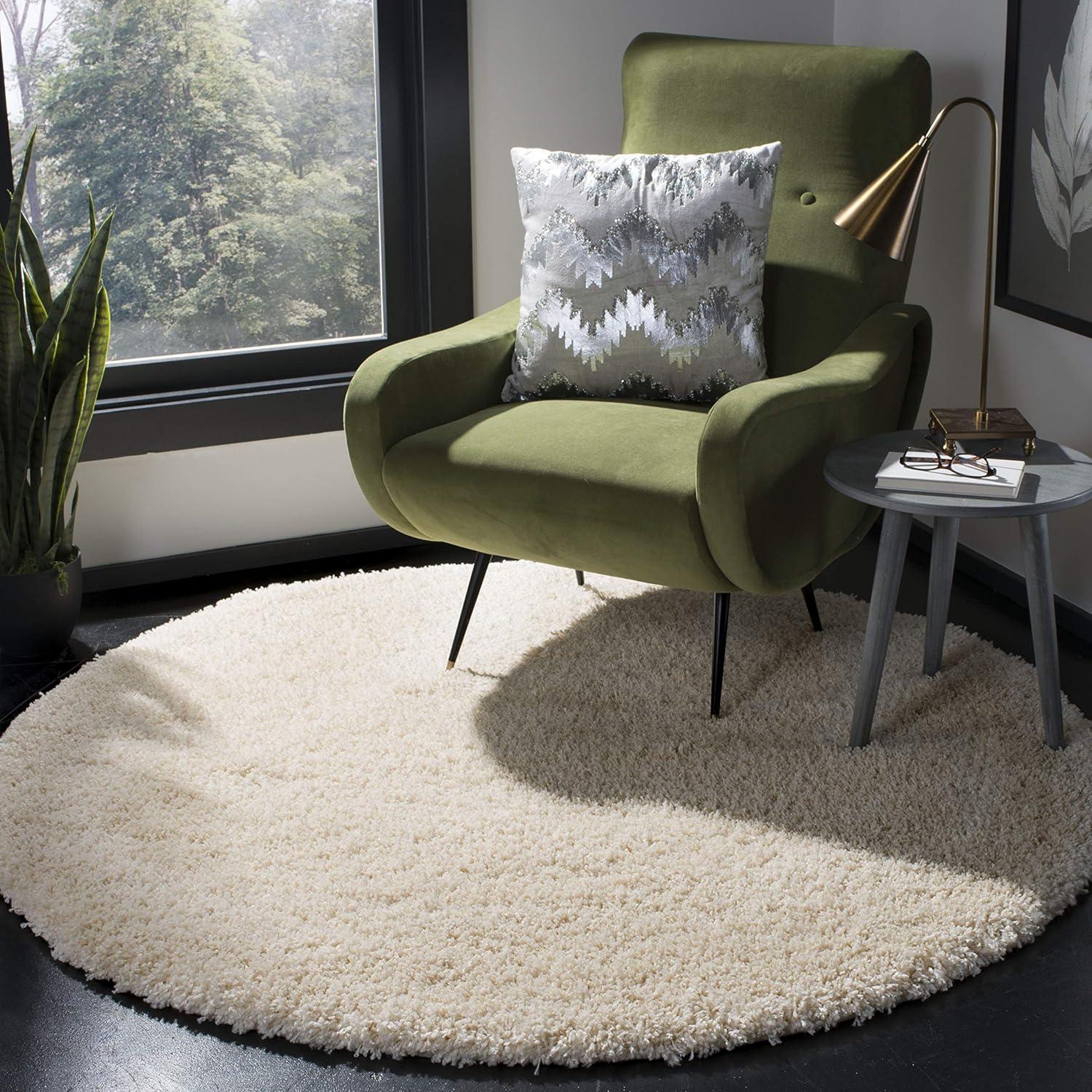 image:imageSAFAVIEH California Shag Collection Area Rug 53 x 76 Beige NonShedding amp Easy to Clean Ultra Plush Thick Pile Ideal for Living Room Bedroom Dining Space SG1511313Ivory
