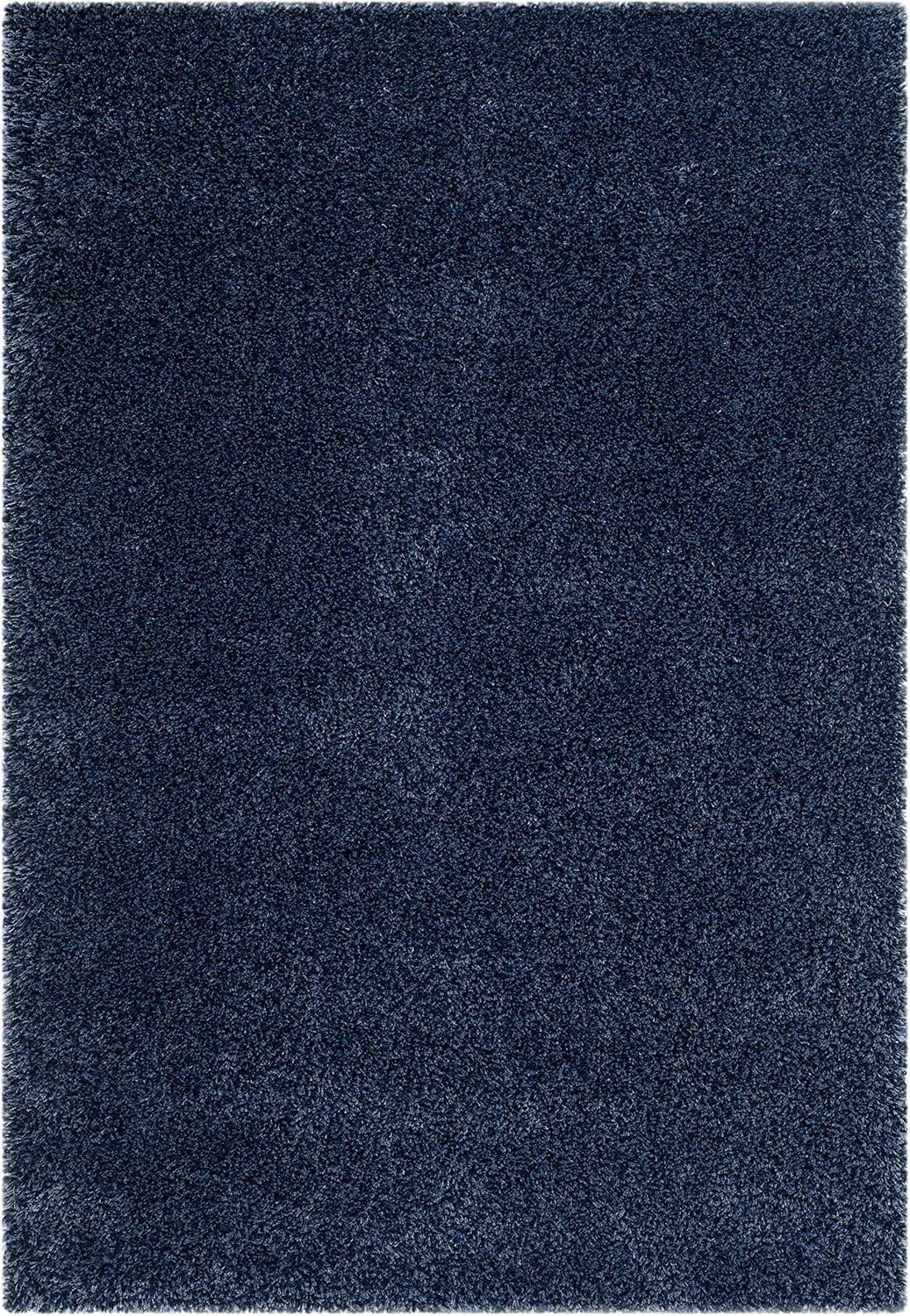 image:imageSAFAVIEH California Shag Collection Area Rug 53 x 76 Beige NonShedding amp Easy to Clean Ultra Plush Thick Pile Ideal for Living Room Bedroom Dining Space SG1511313Navy