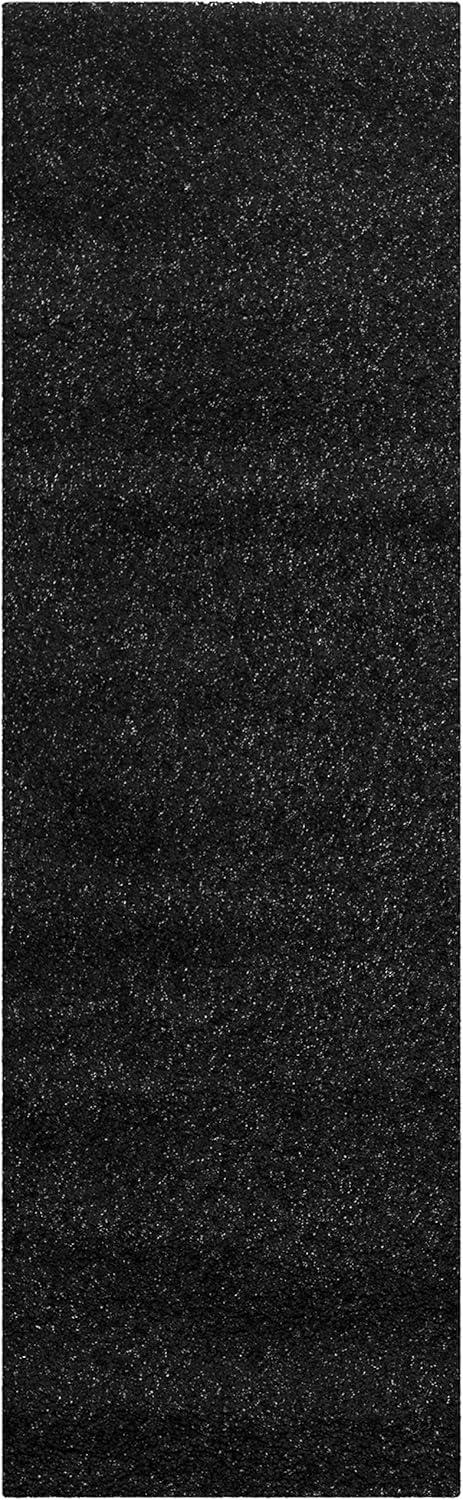 image:imageSAFAVIEH California Shag Collection Area Rug 53 x 76 Beige NonShedding amp Easy to Clean Ultra Plush Thick Pile Ideal for Living Room Bedroom Dining Space SG1511313BlackIvory