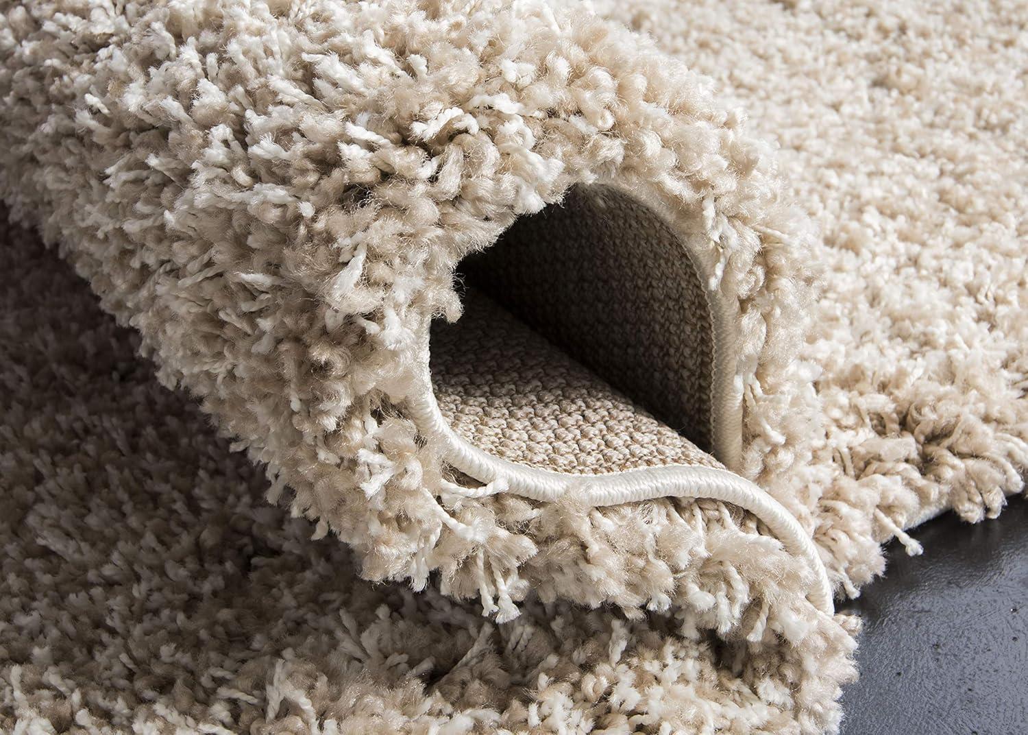 image:imageSAFAVIEH California Shag Collection Area Rug 53 x 76 Beige NonShedding amp Easy to Clean Ultra Plush Thick Pile Ideal for Living Room Bedroom Dining Space SG1511313Beige
