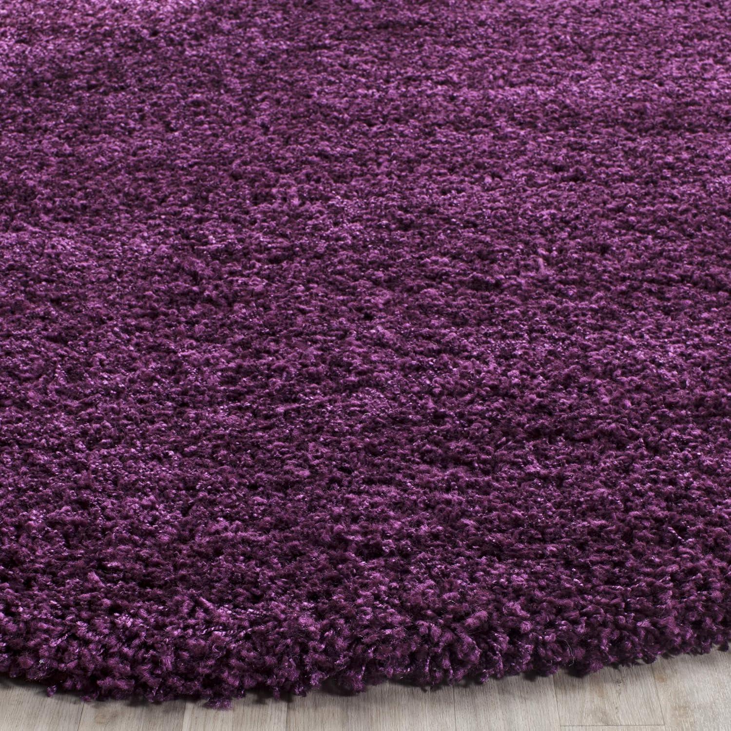 image:imageSAFAVIEH California Shag Collection Area Rug 53 x 76 Beige NonShedding amp Easy to Clean Ultra Plush Thick Pile Ideal for Living Room Bedroom Dining Space SG1511313Purple