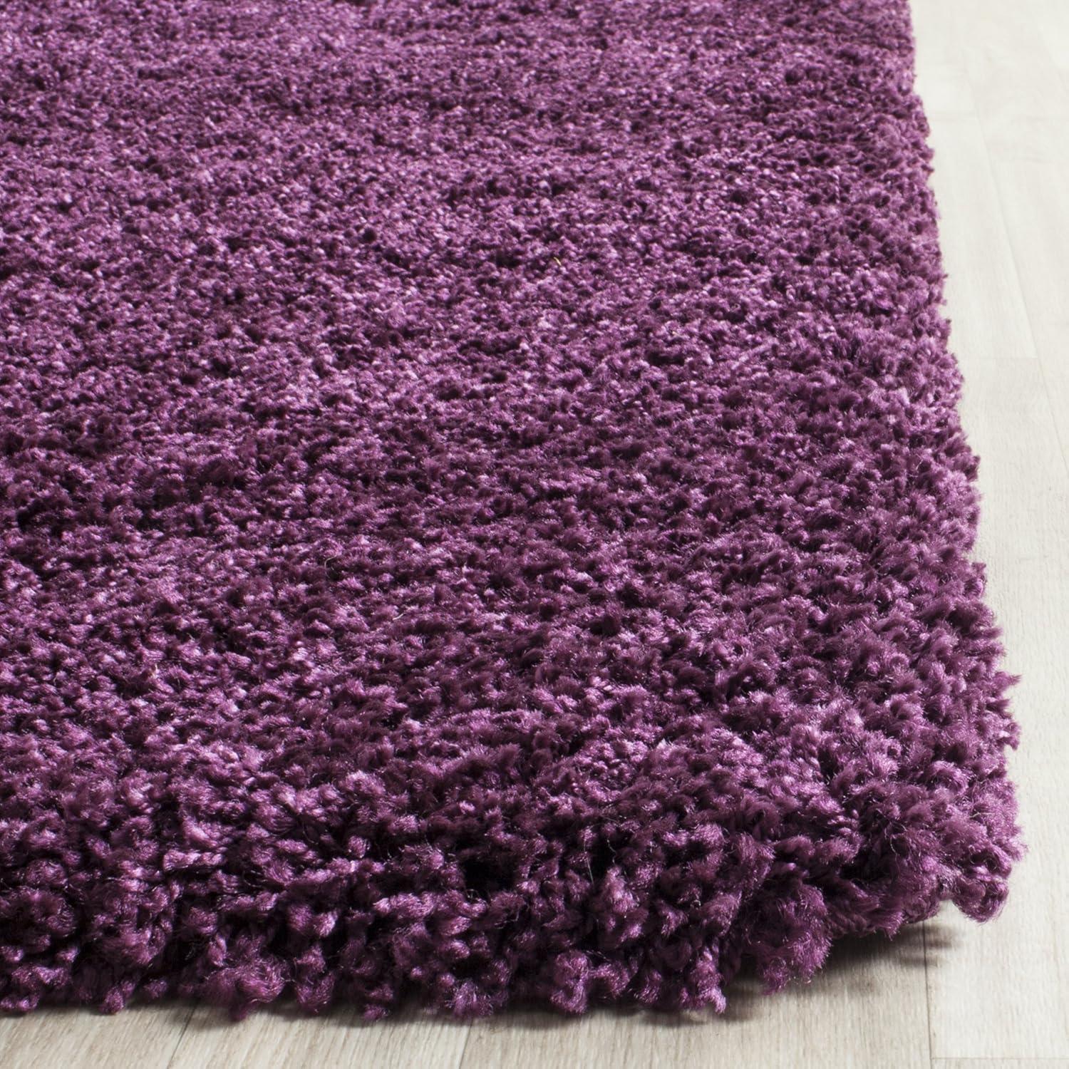 image:imageSAFAVIEH California Shag Collection Area Rug 53 x 76 Beige NonShedding amp Easy to Clean Ultra Plush Thick Pile Ideal for Living Room Bedroom Dining Space SG1511313Purple